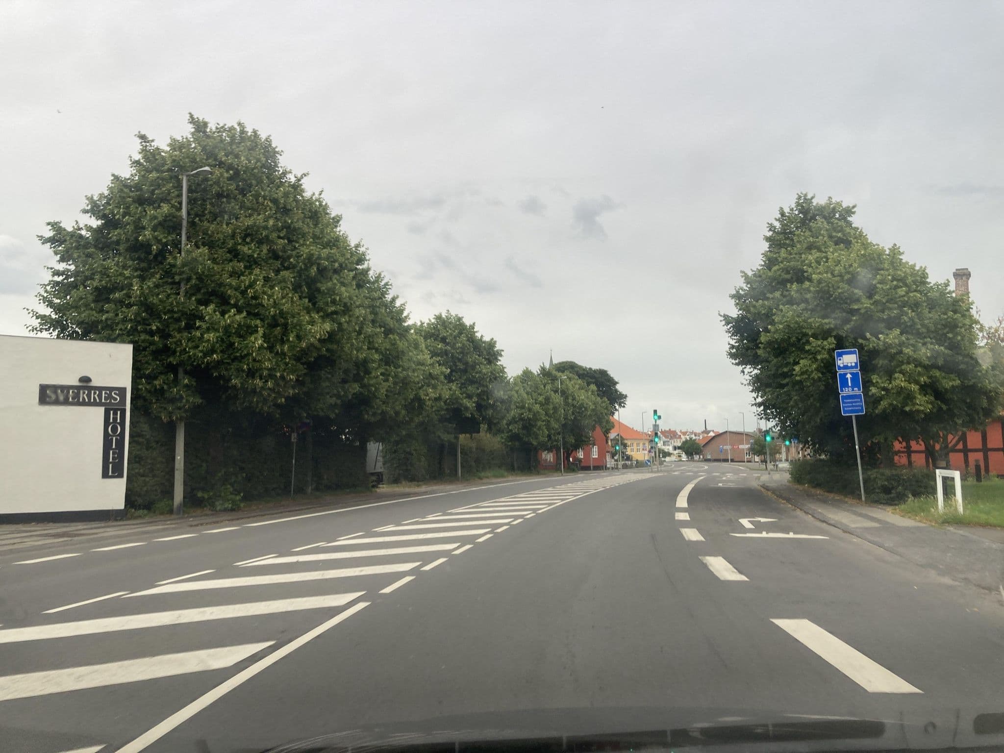 Street view near Sverres Hotel, Rønne — © fod (CC BY-SA · Mapillary)