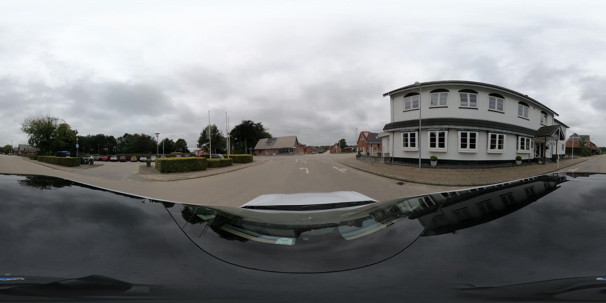 Street view near Hotel Aulum Kro, Avlum — © peterleth (CC BY-SA · Mapillary)
