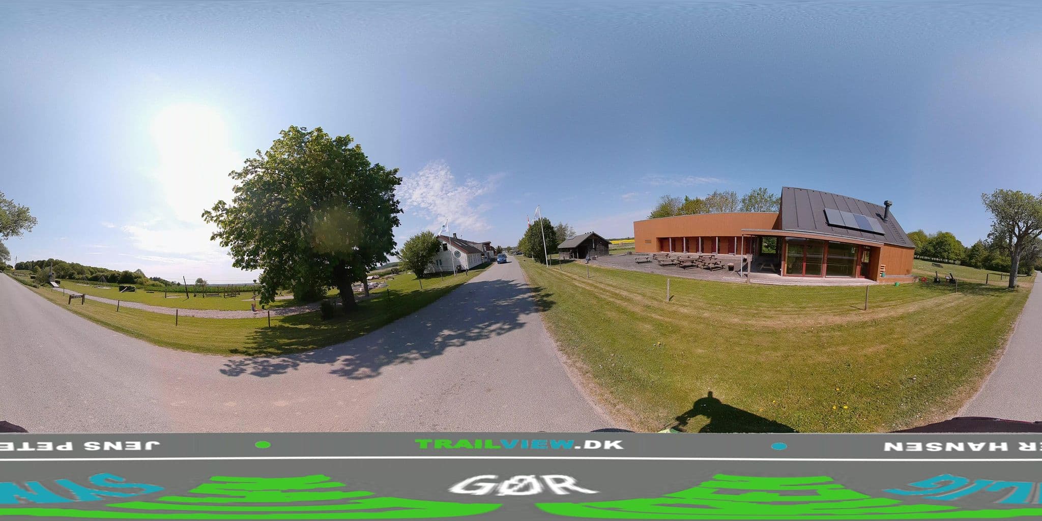 Street view near Fjordcentret, Allingåbro — © jenspeterhansen (CC BY-SA · Mapillary)