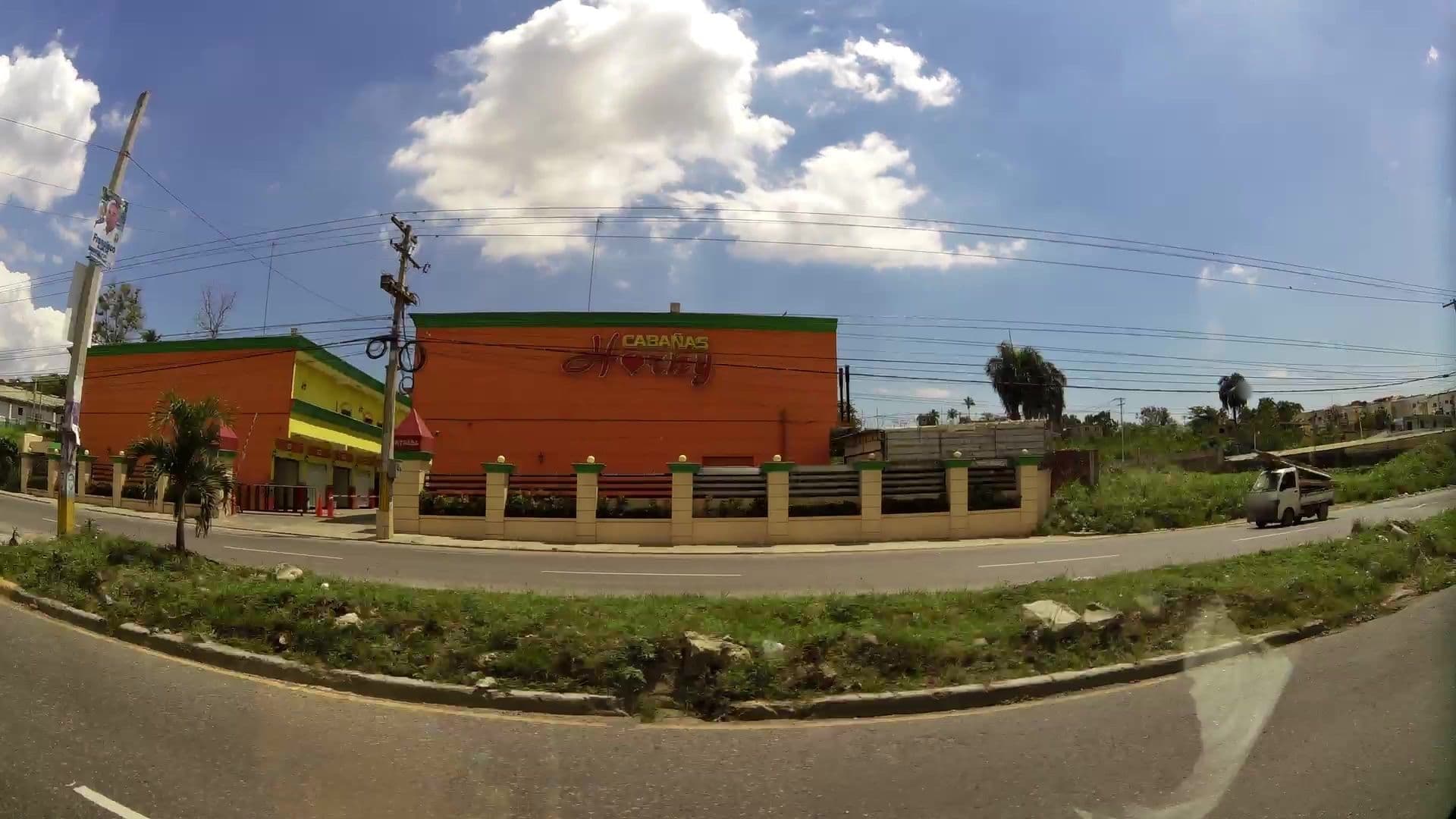 Street view near Cabañas Horny, Ensanche Luperón