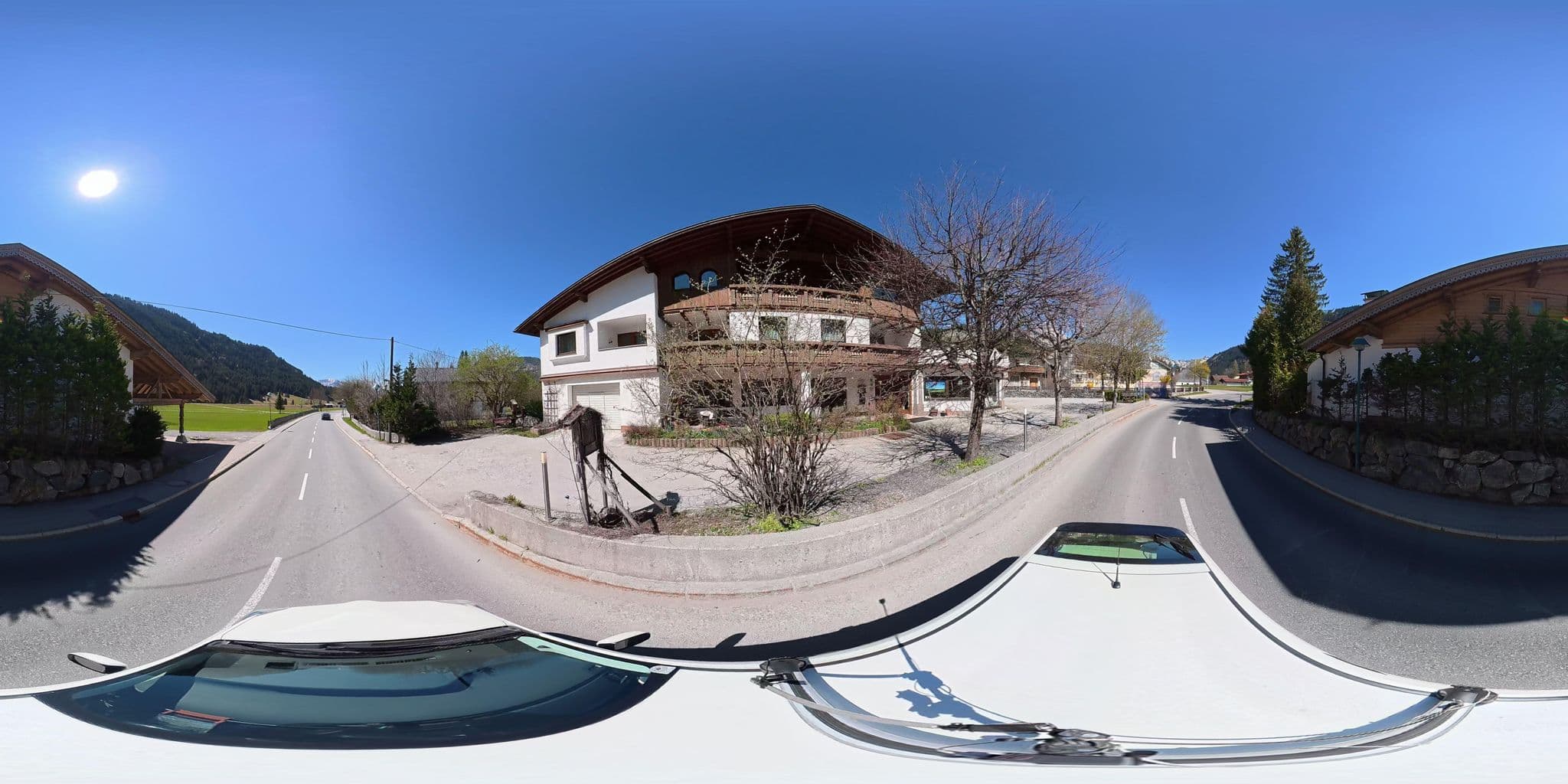 Street view near Landhaus Aggenstein, Tannheim