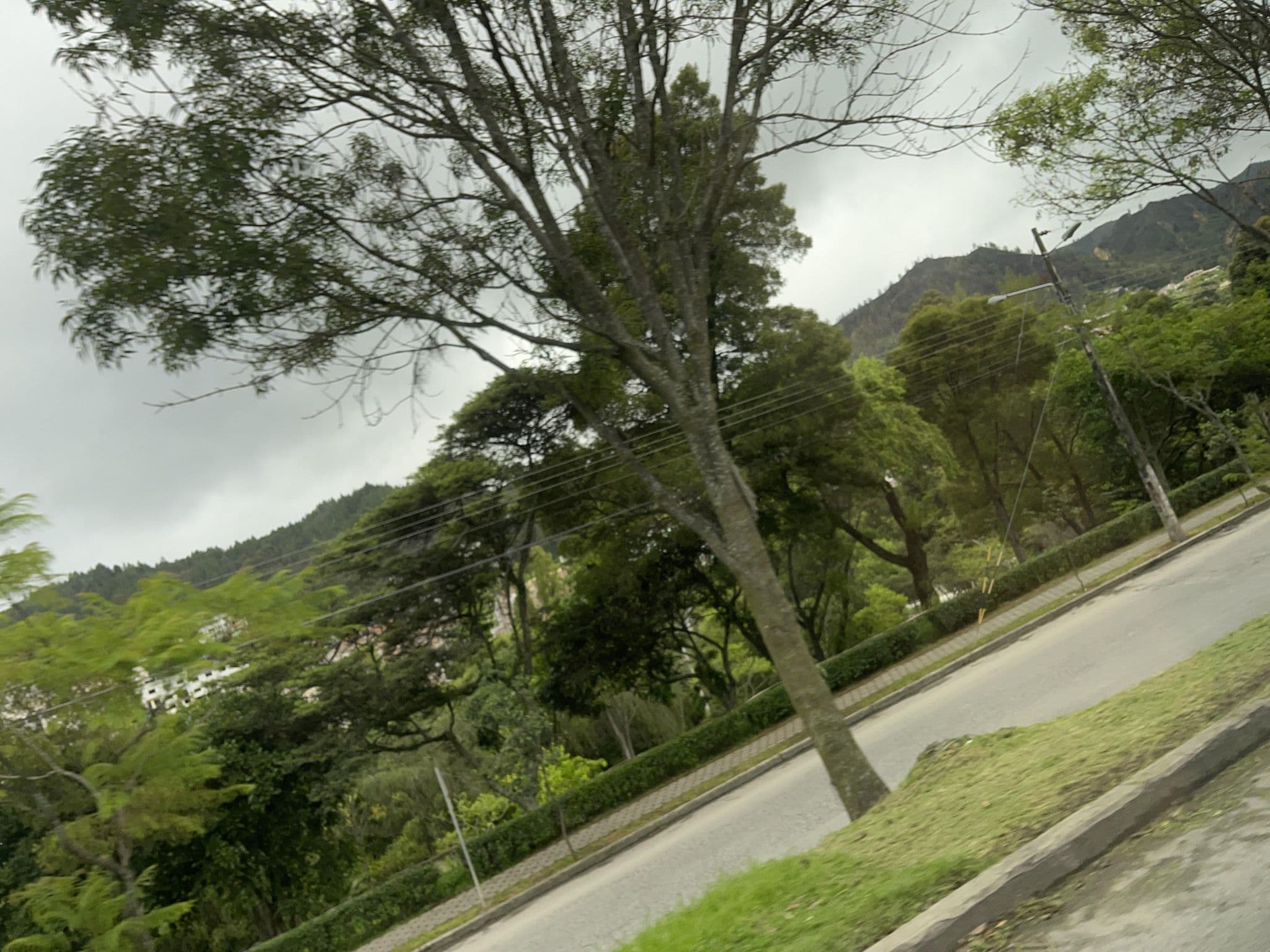 Street view near Jardines del Rio Hotel, Loja