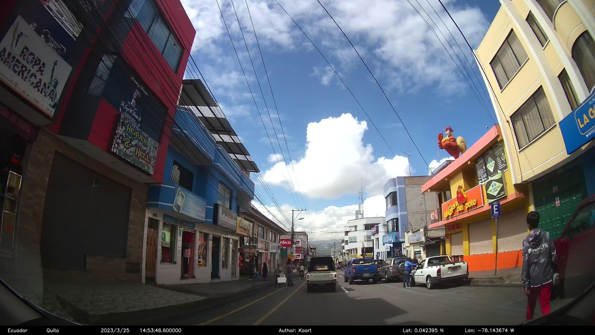 Street view near Hotel Imperial, Cayambe — © kaart_2 (CC BY-SA · Mapillary)
