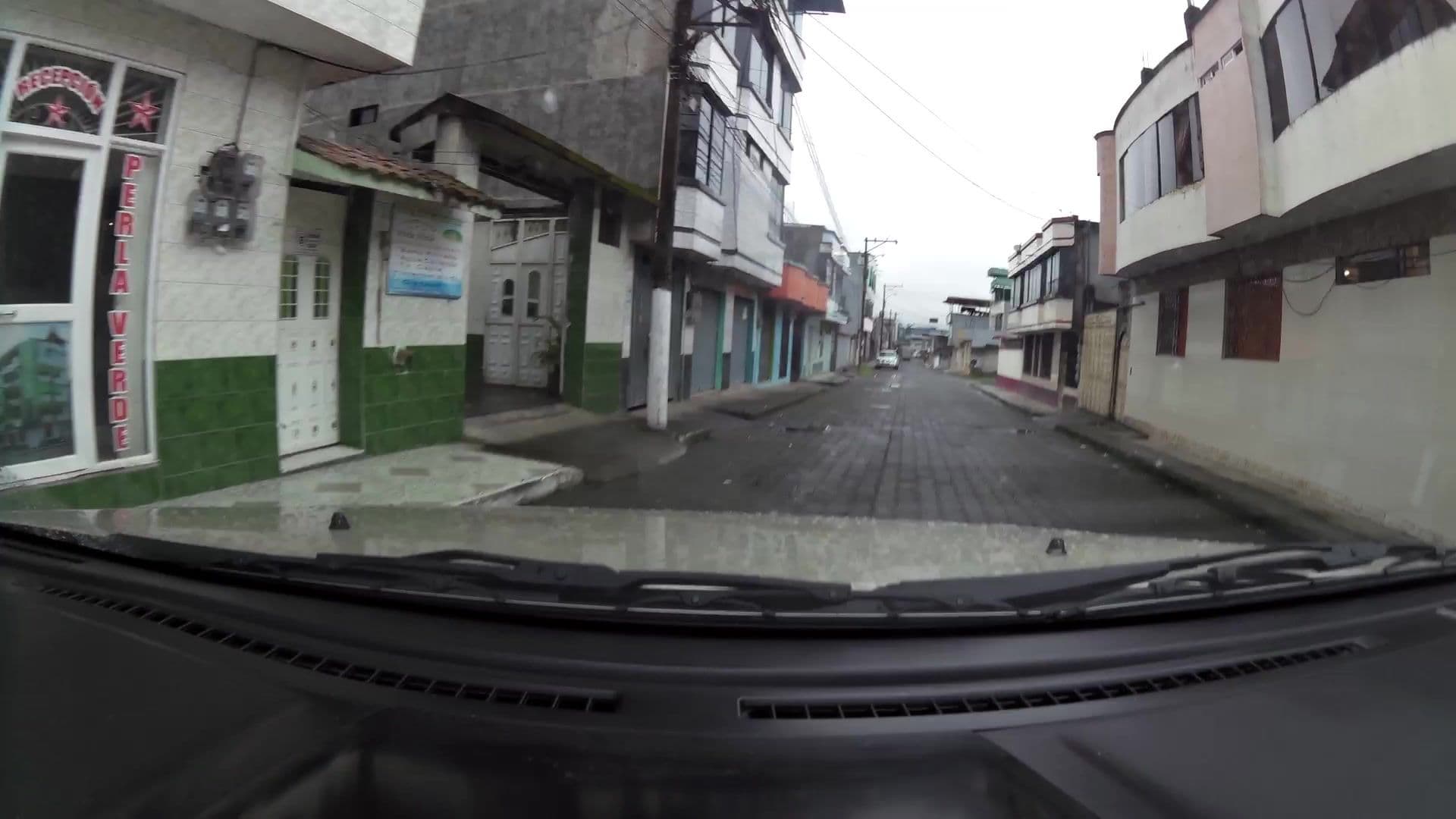 Street view near Hotel PerlaVerde, Santo Domingo de los Colorados