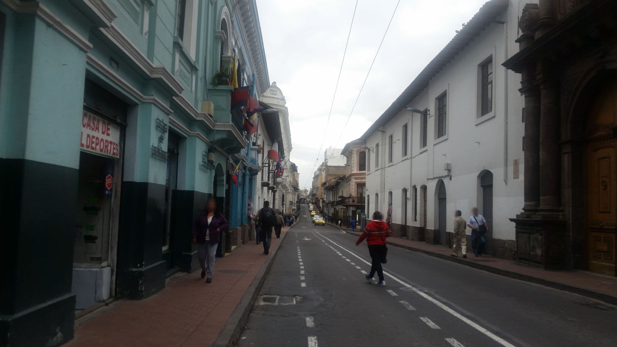 Street view near Hotel Yumbo imperial, Quito