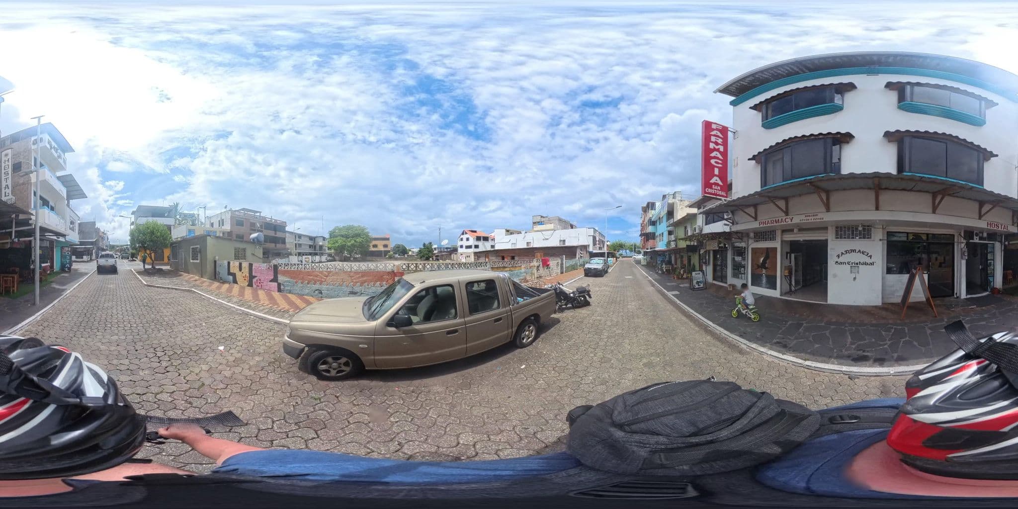 Street view near Hostal Manuel, Puerto Baquerizo Moreno — © niallain (CC BY-SA · Mapillary)