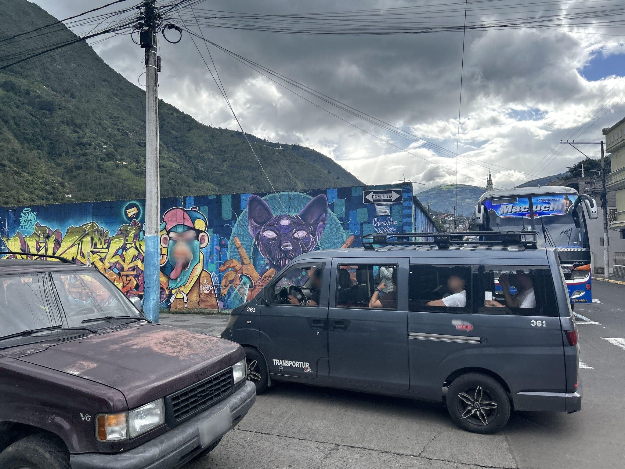 Street view near Hotel Donde Marcelo, Baños — © Carito4321 (CC BY-SA · Mapillary)