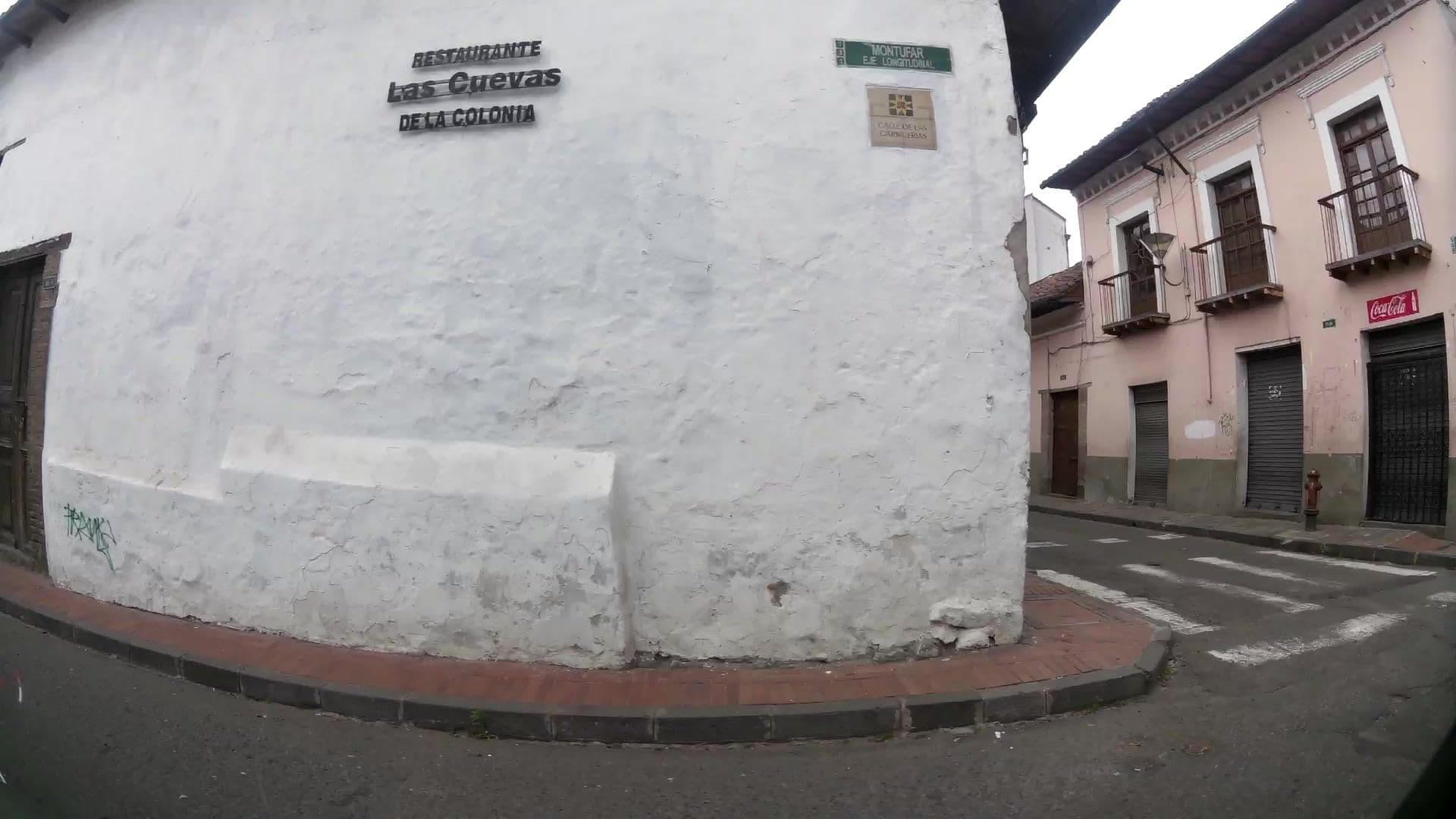 Street view near Casa San Marcos, Quito