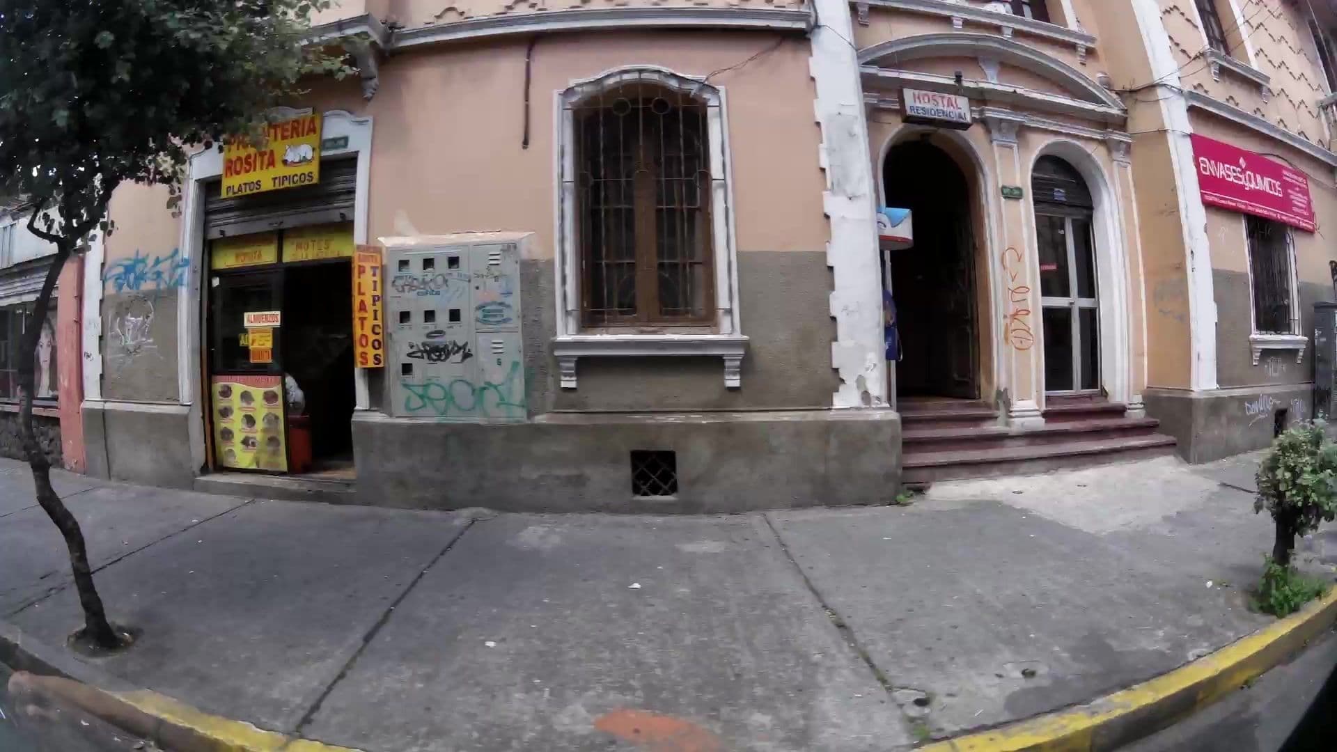Street view near Hostal Residencial, Quito