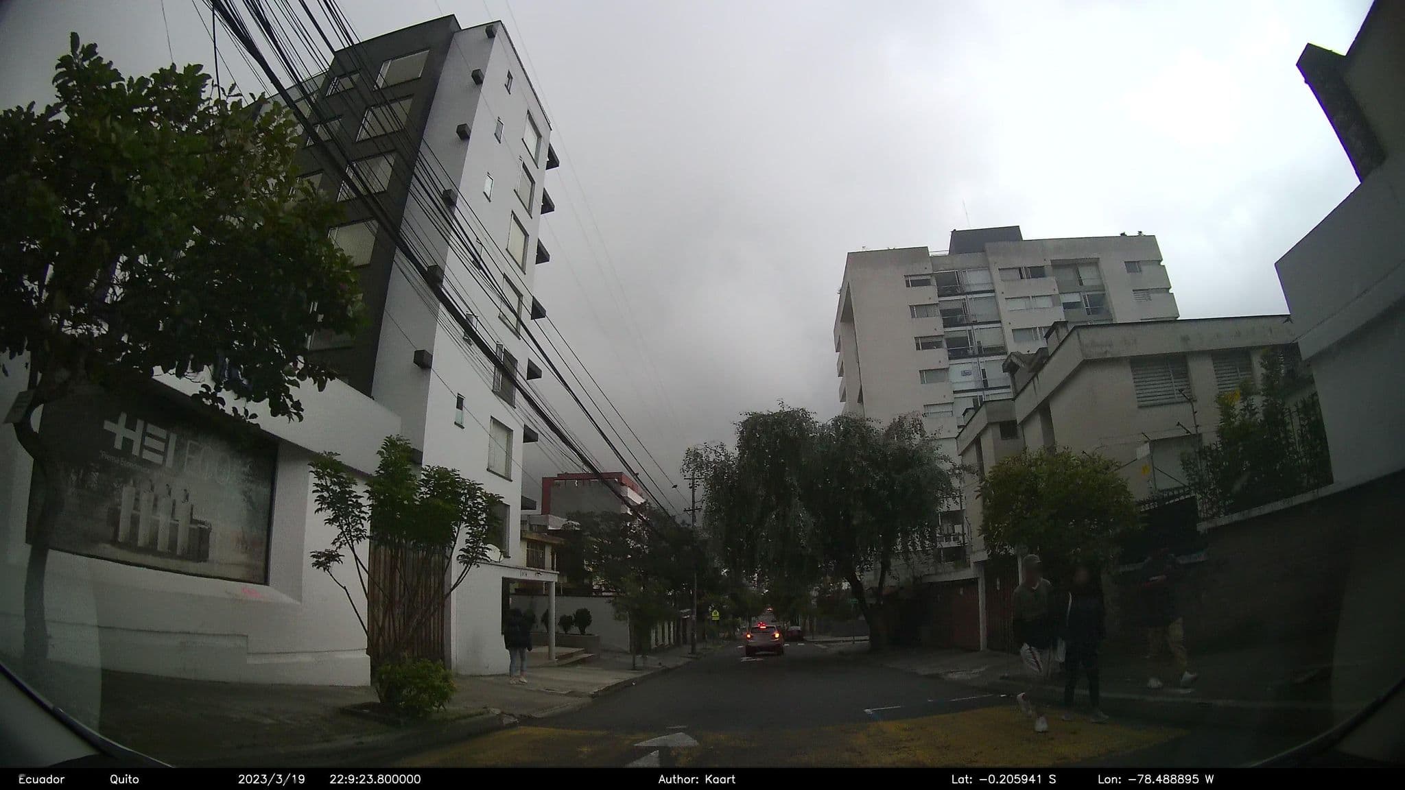 Street view near Hostal Viena, Quito