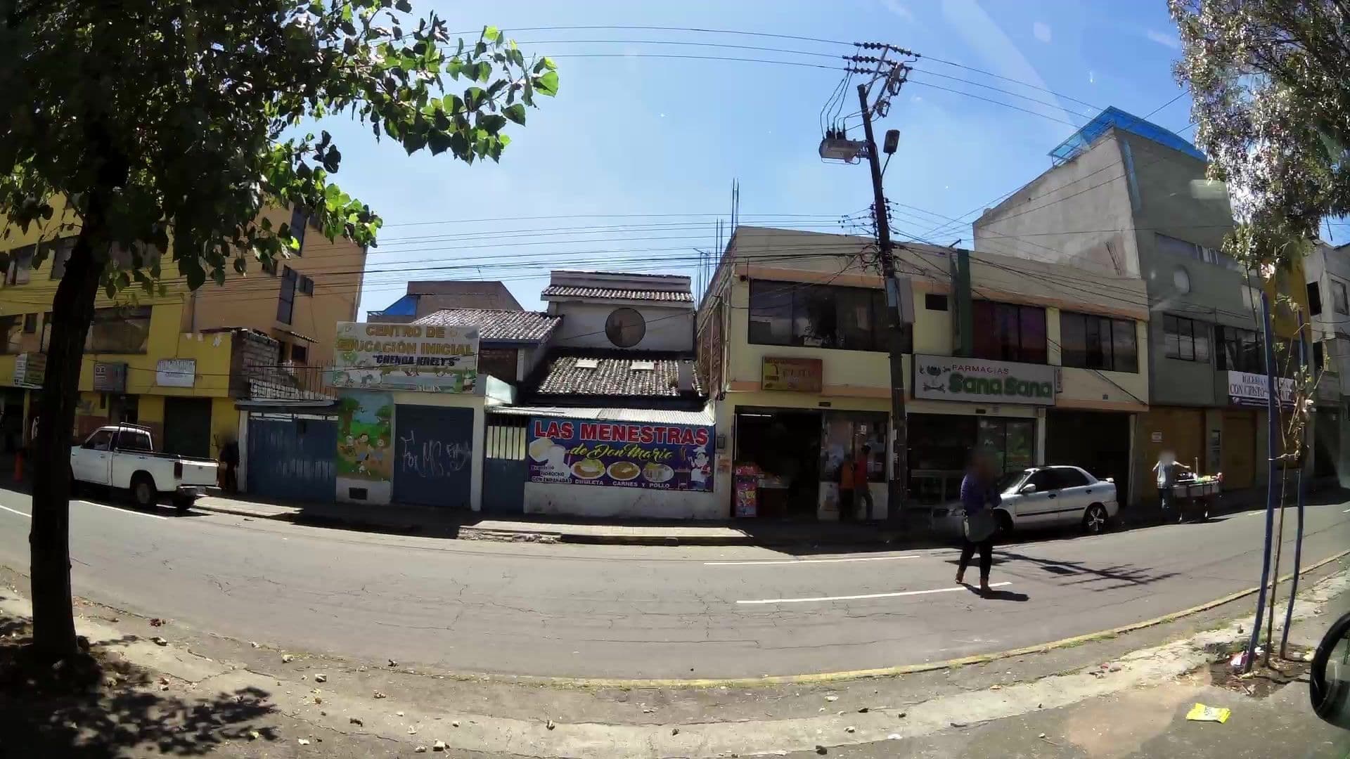 Street view near Hostal América, Quito — © kaartcam (CC BY-SA · Mapillary)