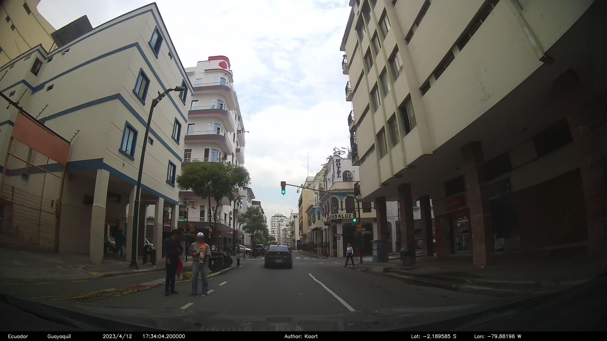 Street view near Hotel Andaluz, Guayaquil