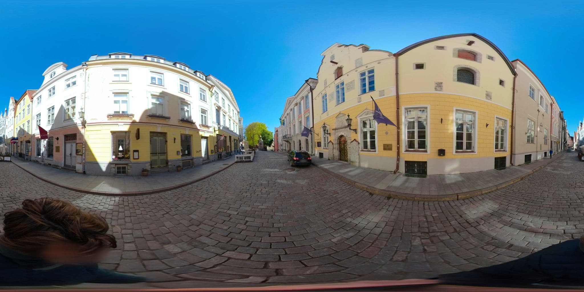 Street view near Hotell Meriton, Tallinn — © till (CC BY-SA · Mapillary)