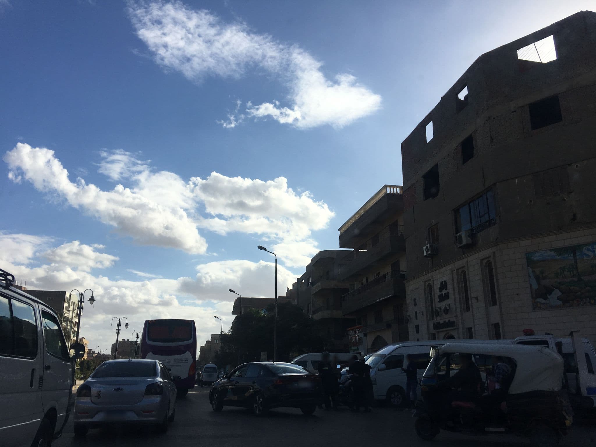 Street view near pyramids family inn, Abū an Numrus — © myoussef87 (CC BY-SA · Mapillary)