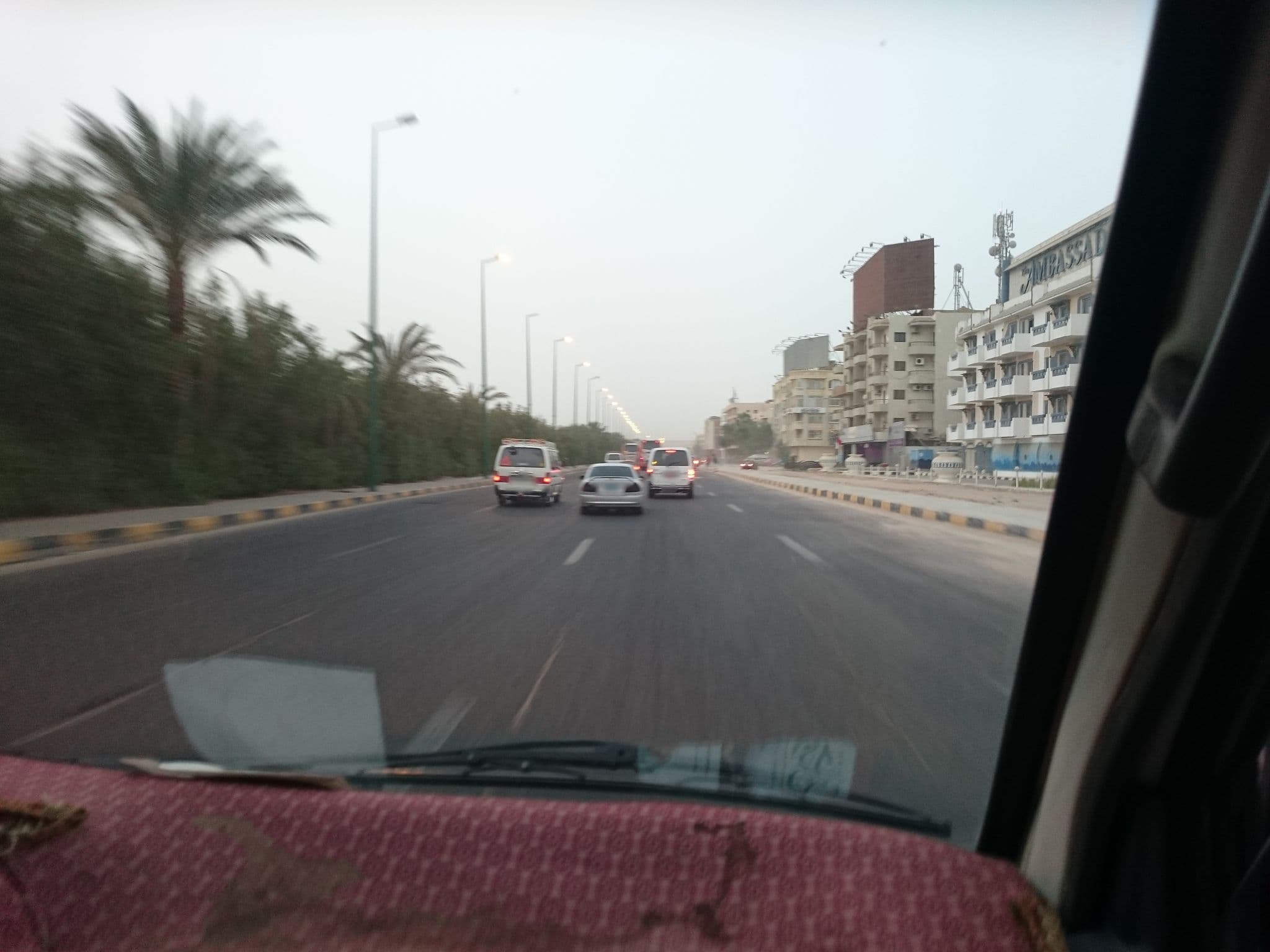 Street view near Ambassadorf Club, Hurghada