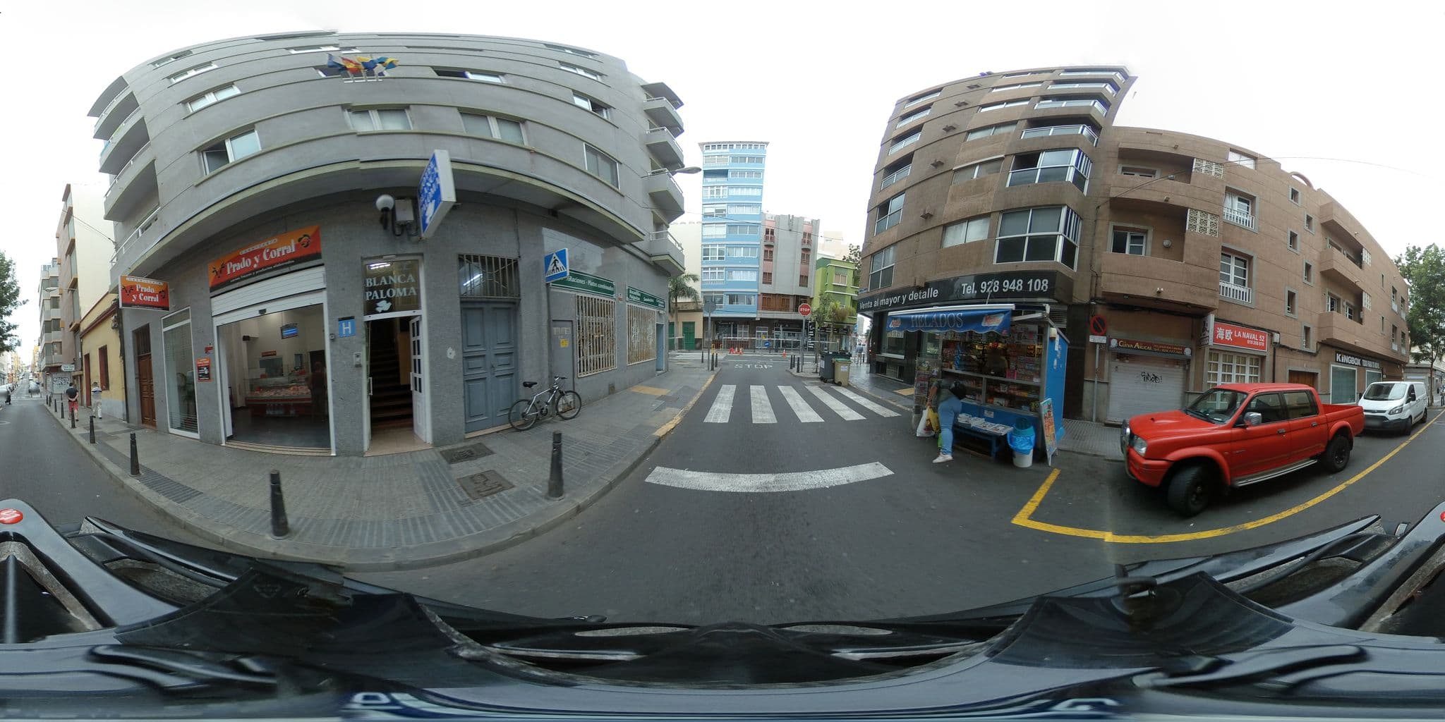 Street view near Hotel Blanca Paloma, Centro