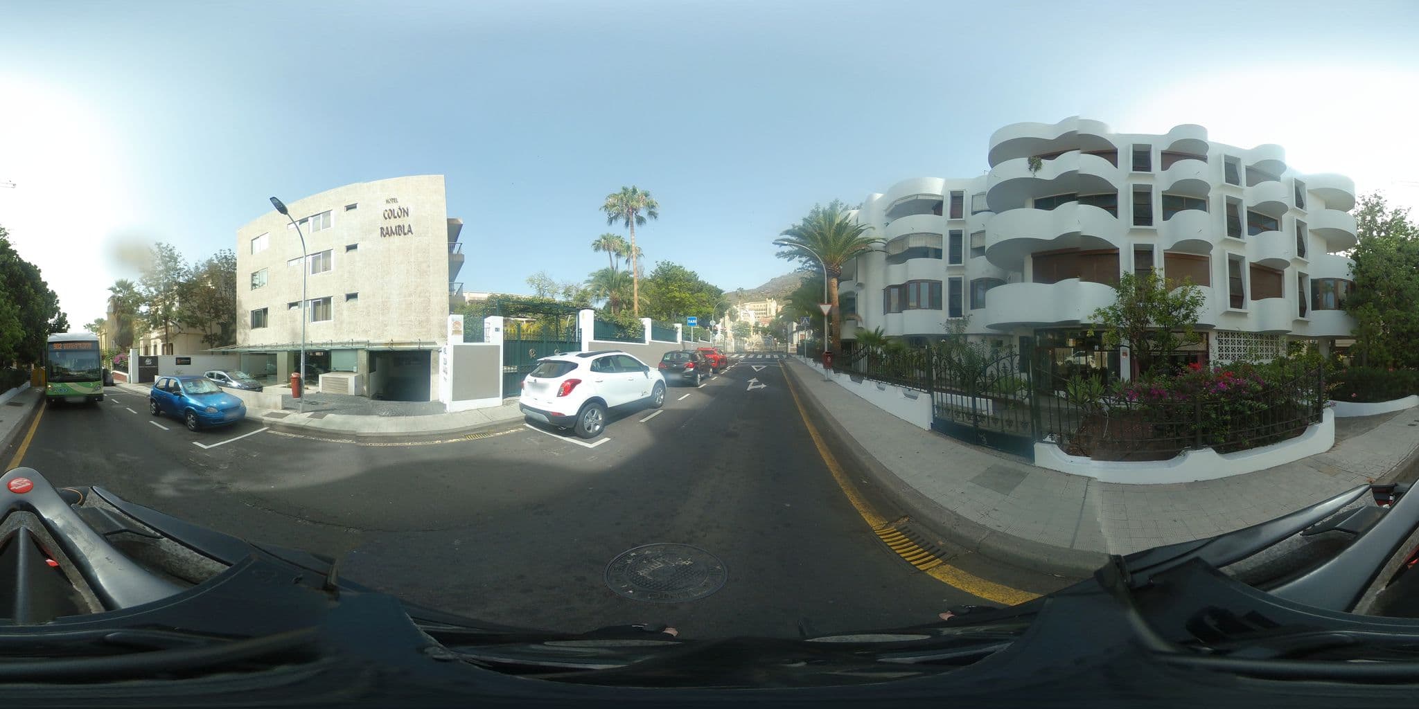 Street view near Hotel Colón Rambla, Santa Cruz de Tenerife — © javiersanp (CC BY-SA · Mapillary)