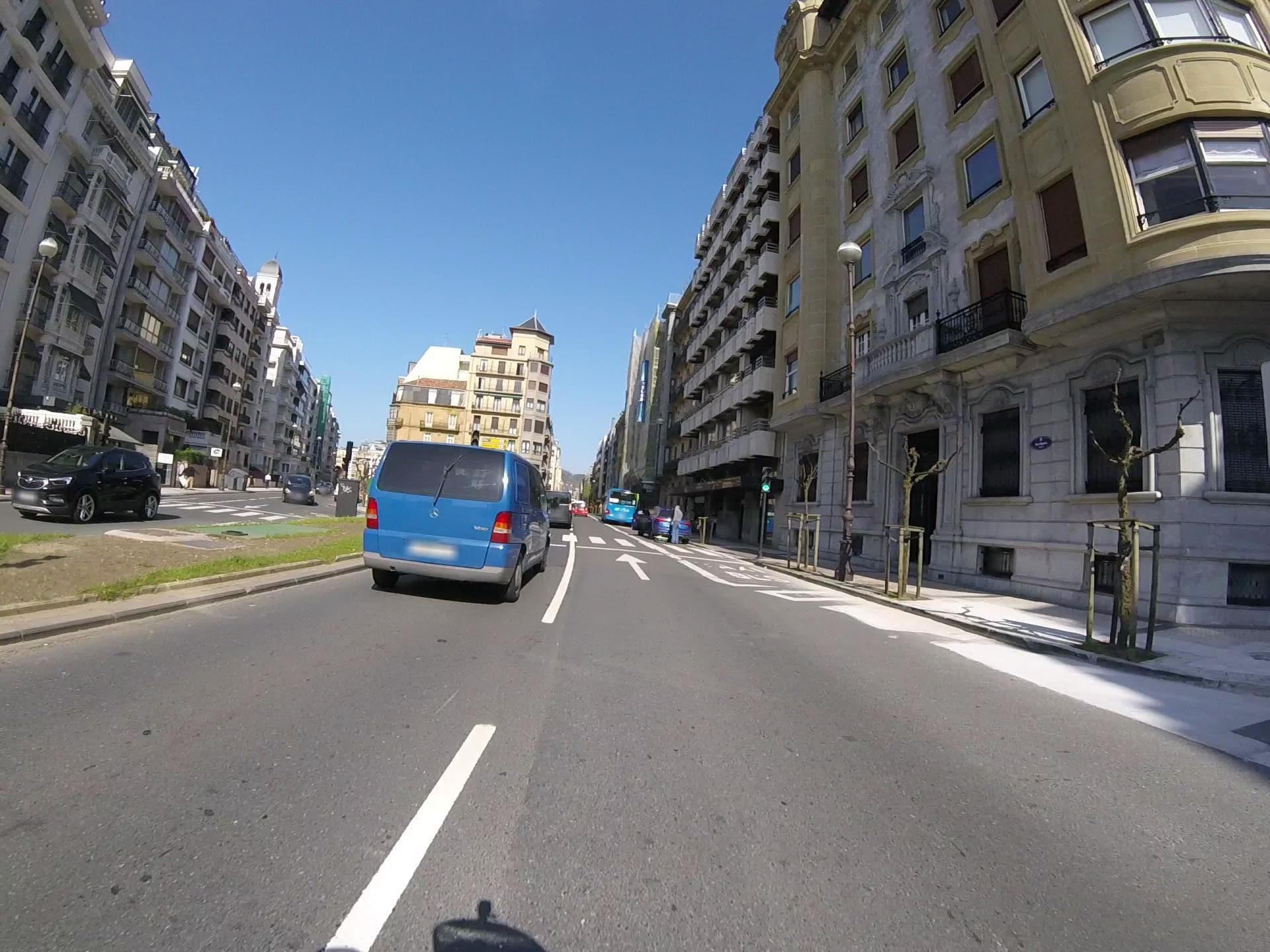 Street view near Hotel Niza, Donostia / San Sebastián