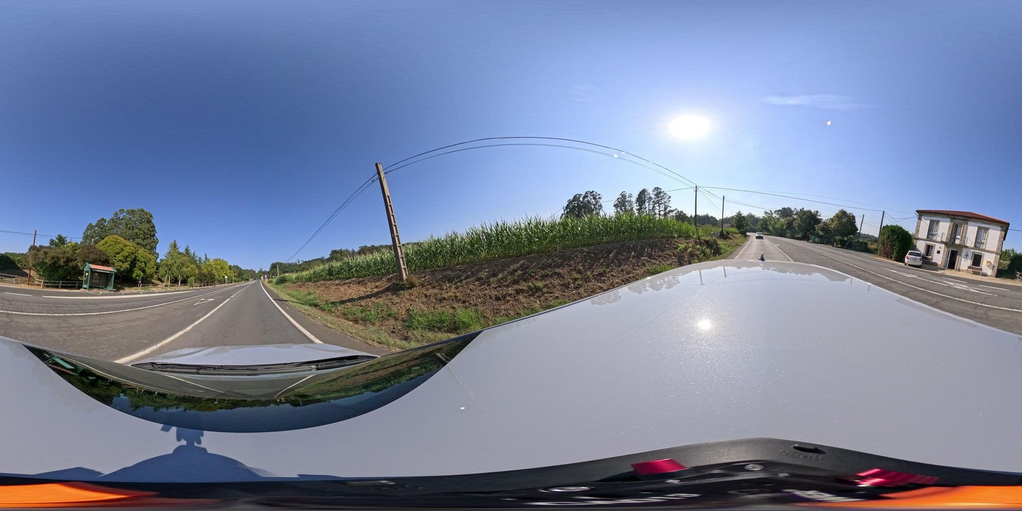 Street view near Albergue Municipal de Santa Irene, Touro — © yannakis (CC BY-SA · Mapillary)