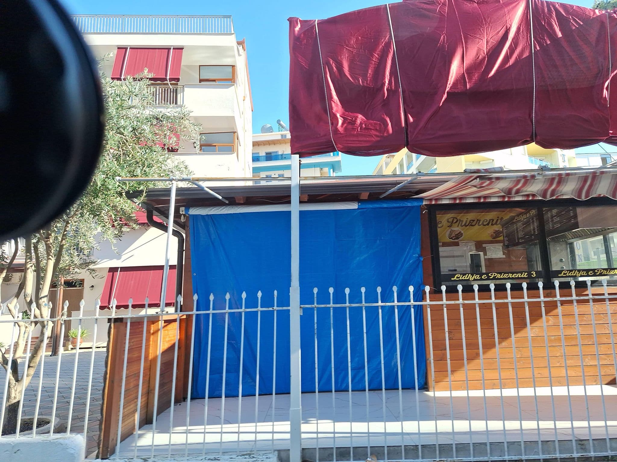 Street view near Vila Noel, Shëngjin — © denisju_osm (CC BY-SA · Mapillary)