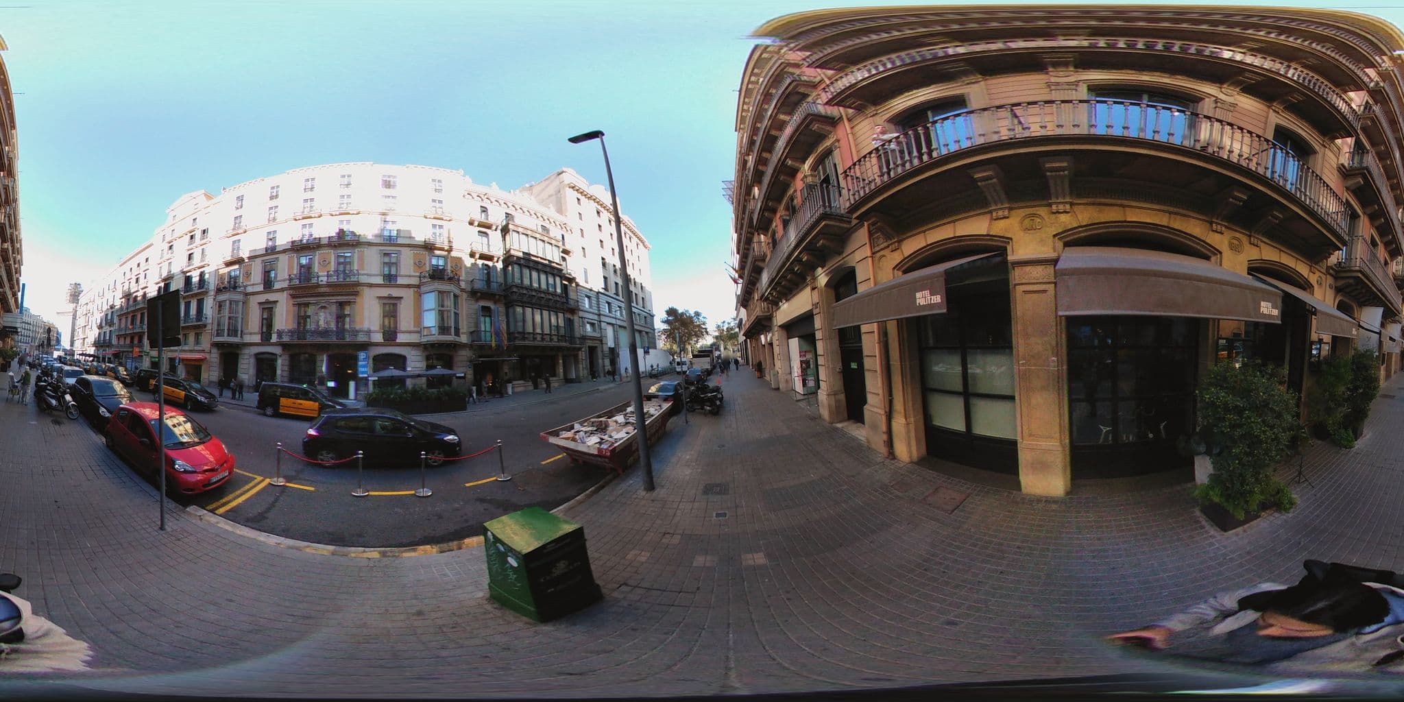 Street view near Hotel Catalonia Plaça Catalunya, Eixample — © ccossio (CC BY-SA · Mapillary)