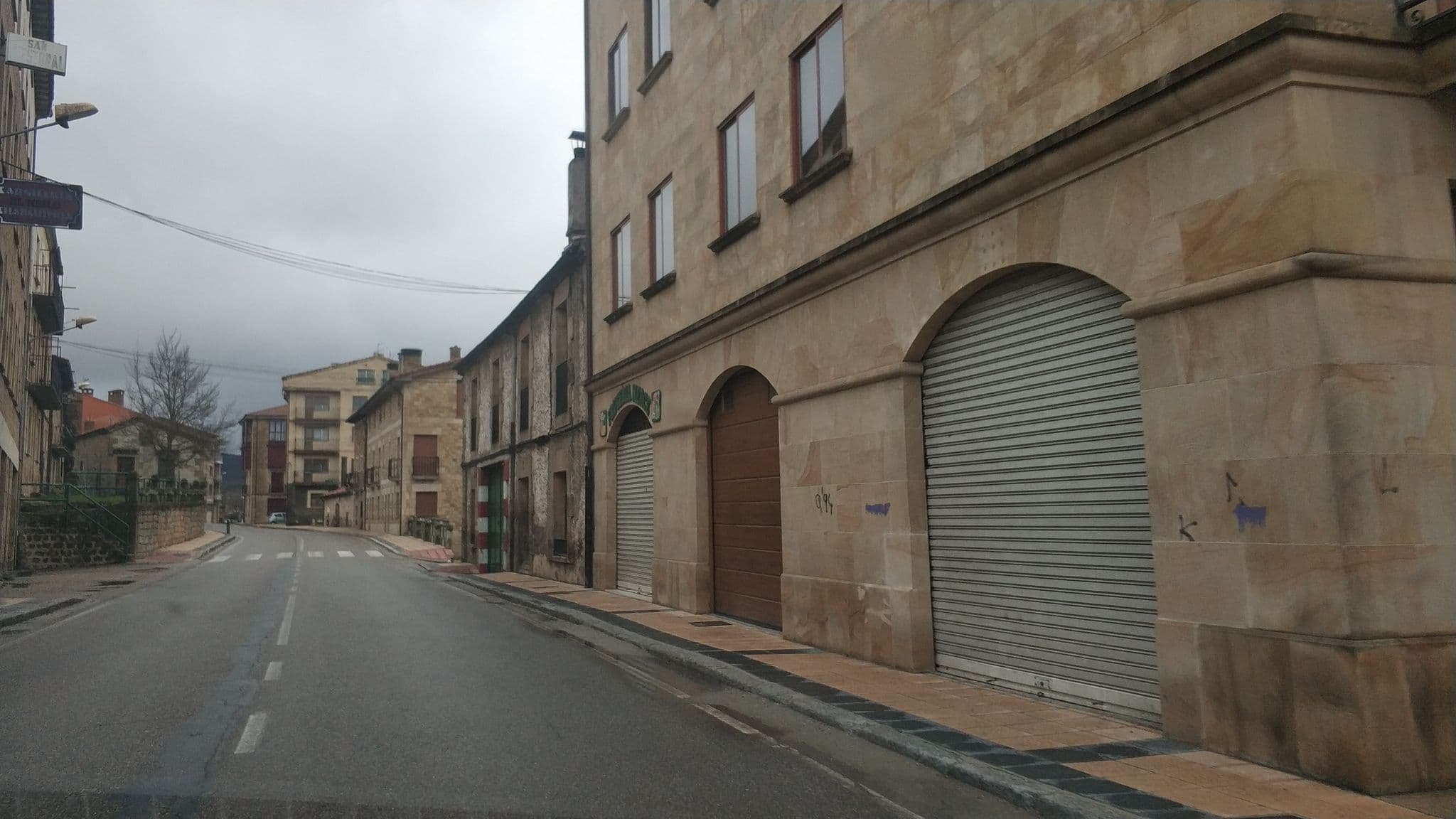 Street view near Pensión San Cristóbal, Quintanar de la Sierra — © sanchi (CC BY-SA · Mapillary)