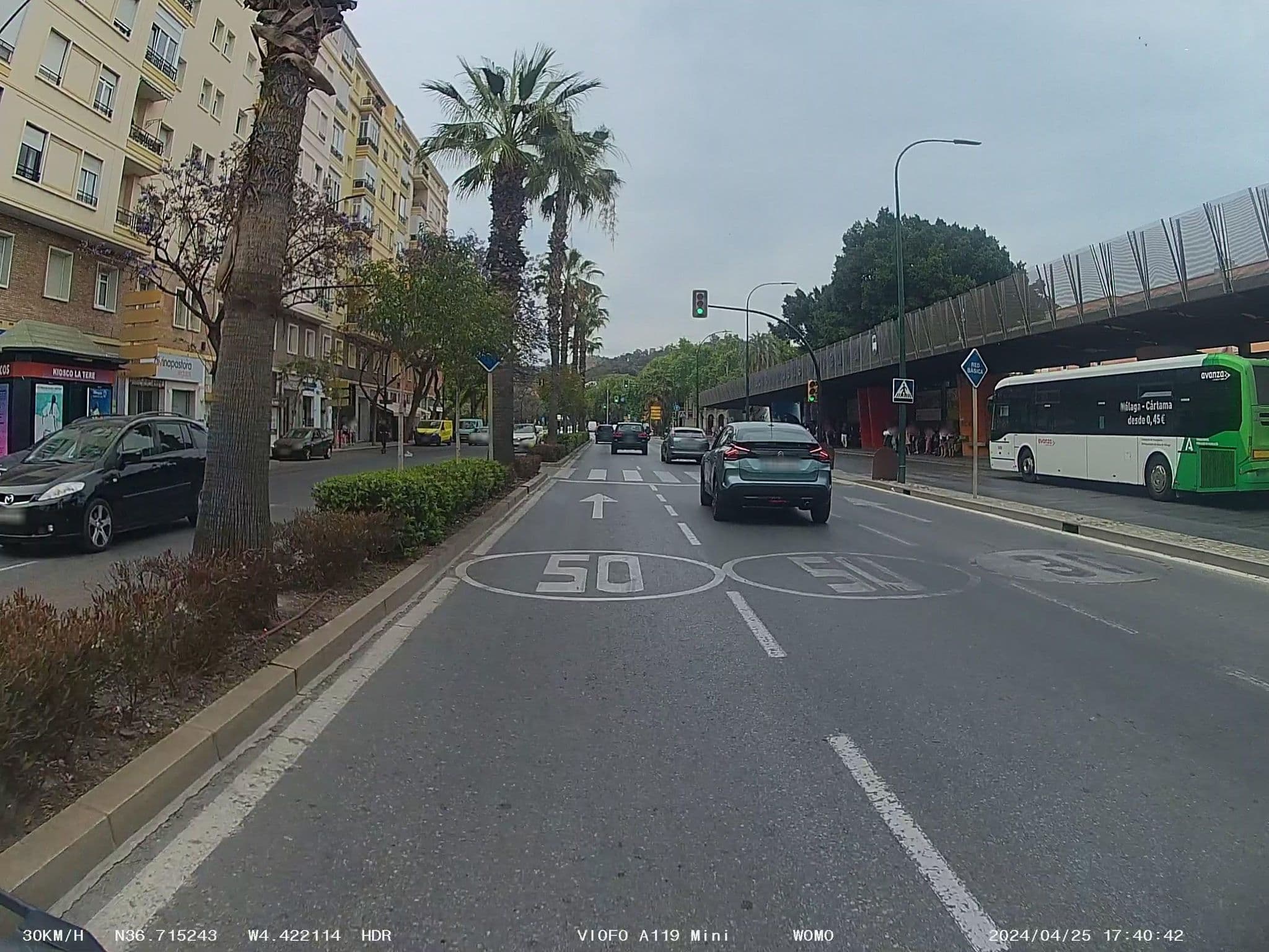 Street view near Hotel Alameda Málaga, Málaga