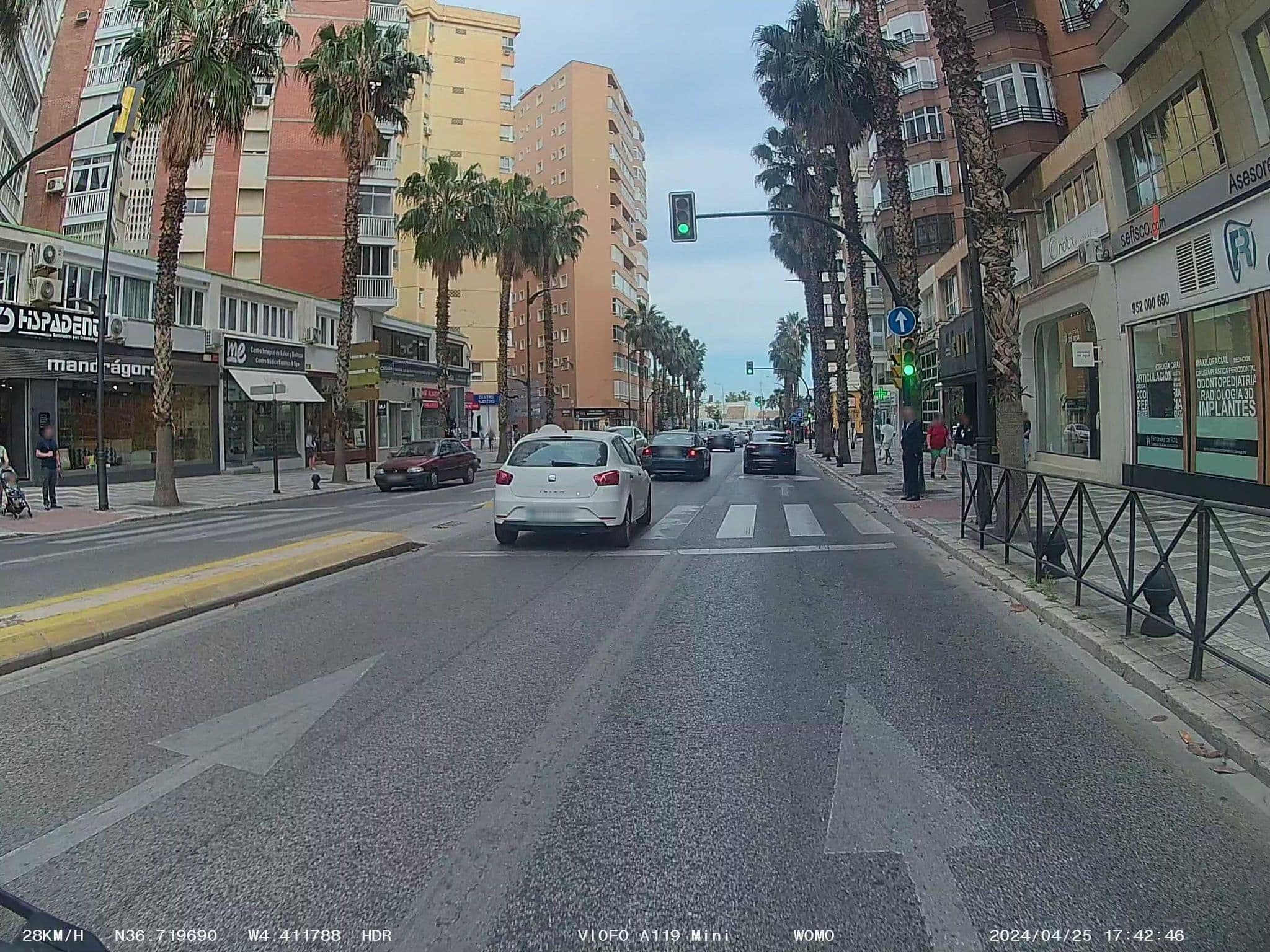 Street view near Hotel MS Maestranza, Málaga