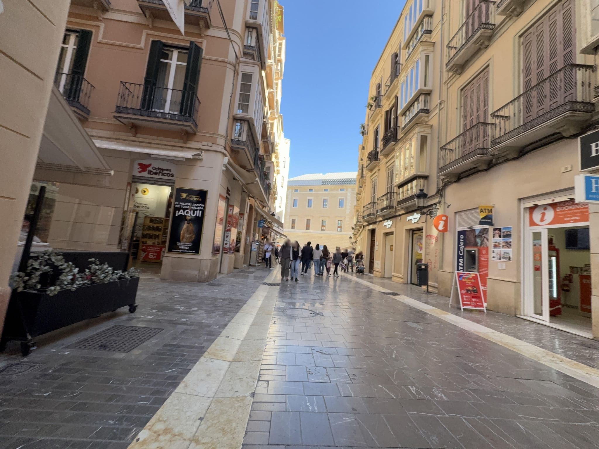 Street view near Hotel Carlos V, Málaga