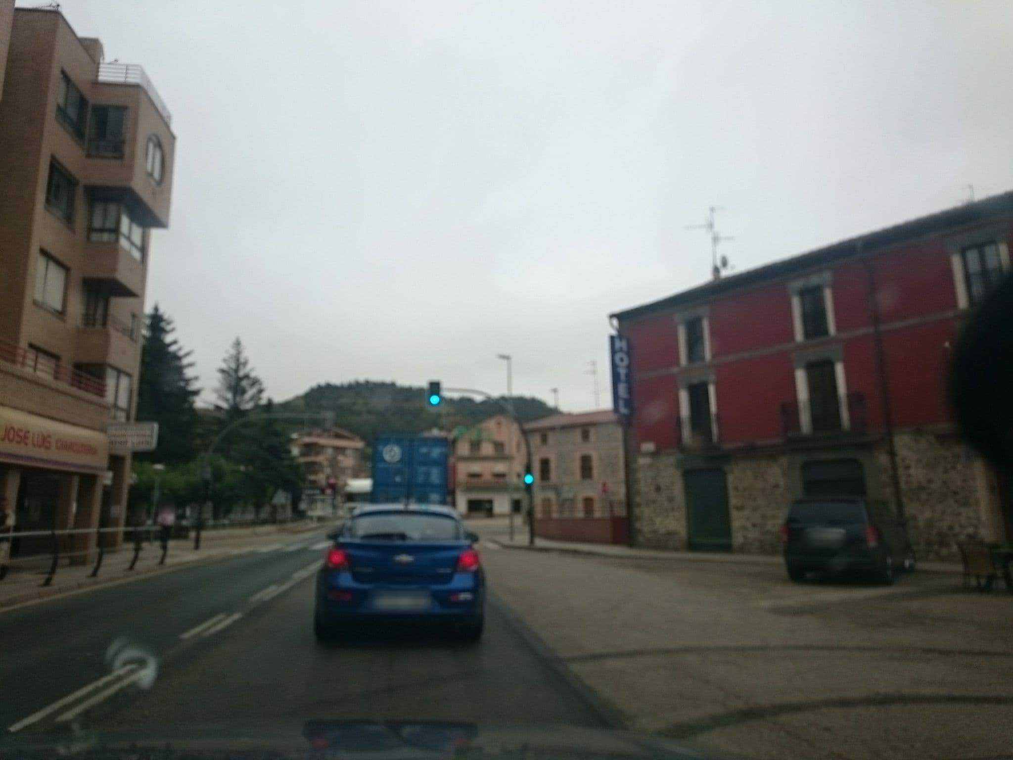 Street view near Hotel Jacobeo, Belorado — © yopaseopor (CC BY-SA · Mapillary)
