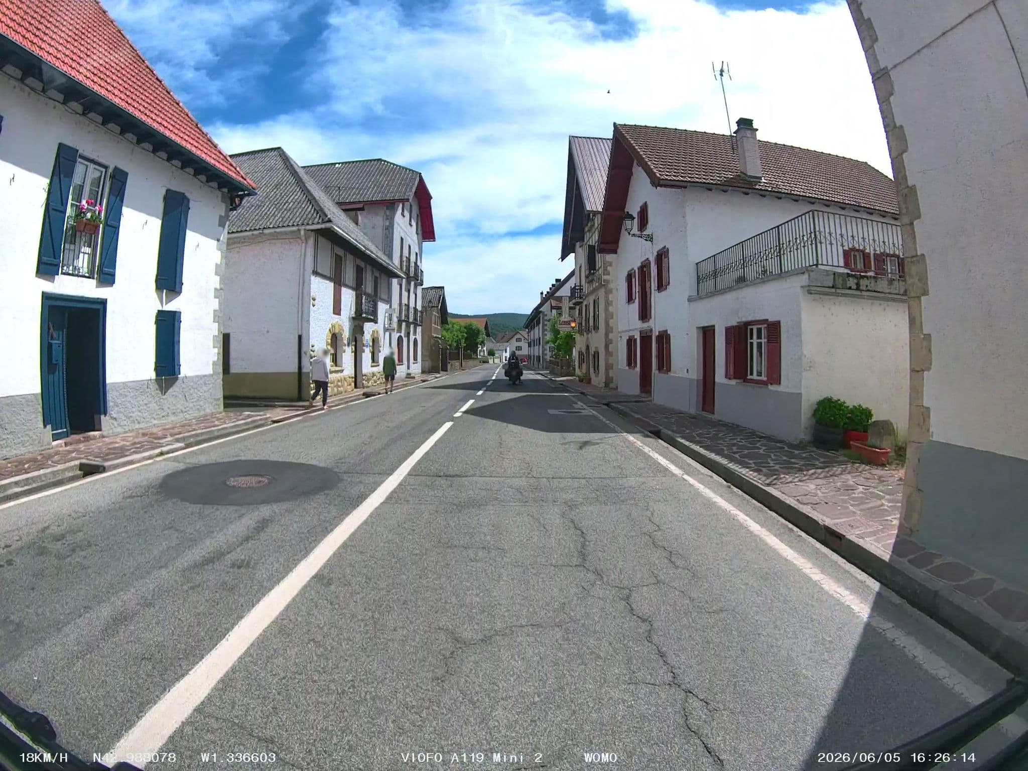 Street view near Hostal Juandeaburre, Aoiz — © soulcover (CC BY-SA · Mapillary)