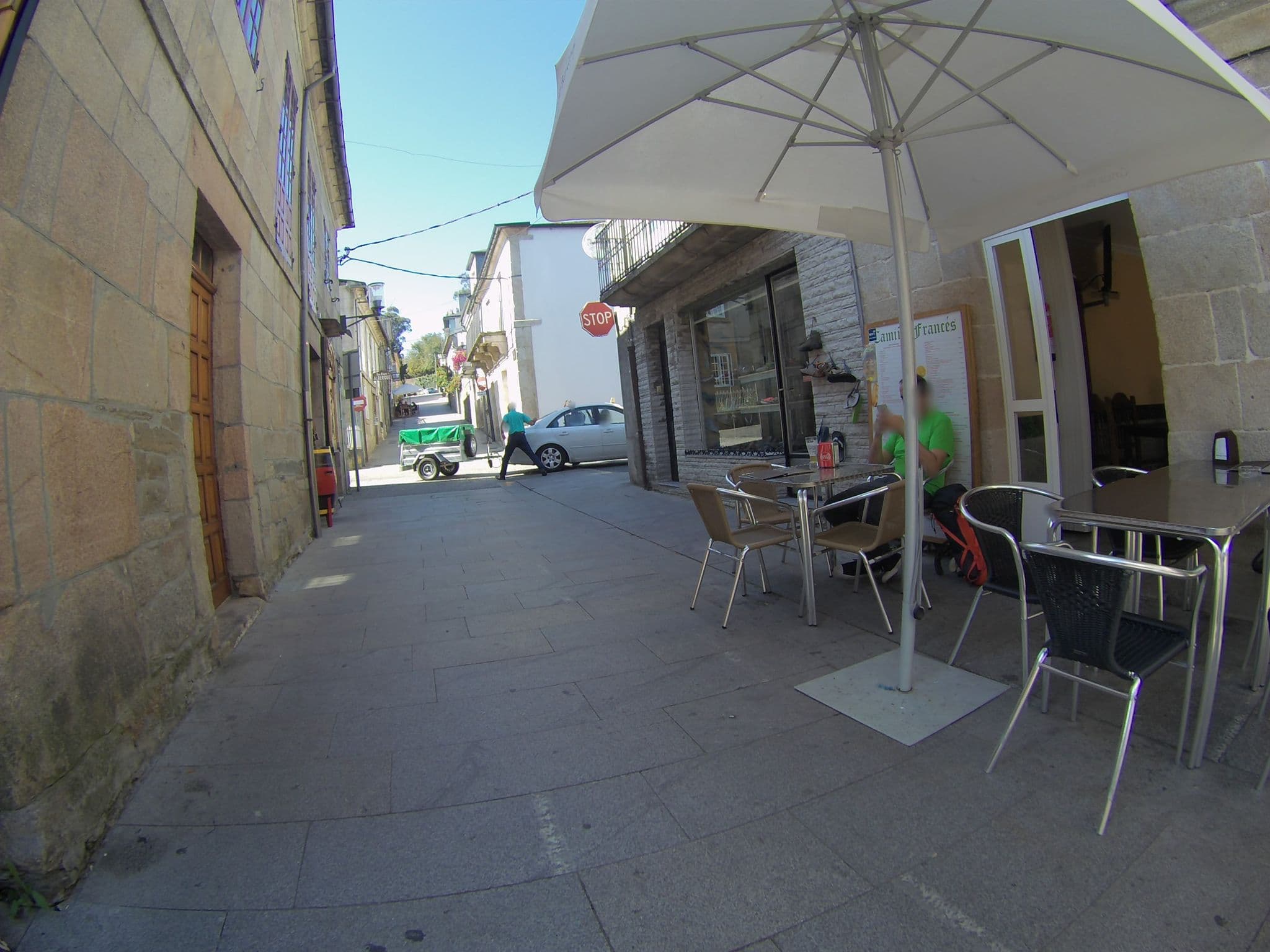 Street view near Albergue Los Blasones, Samos — © camperxr (CC BY-SA · Mapillary)
