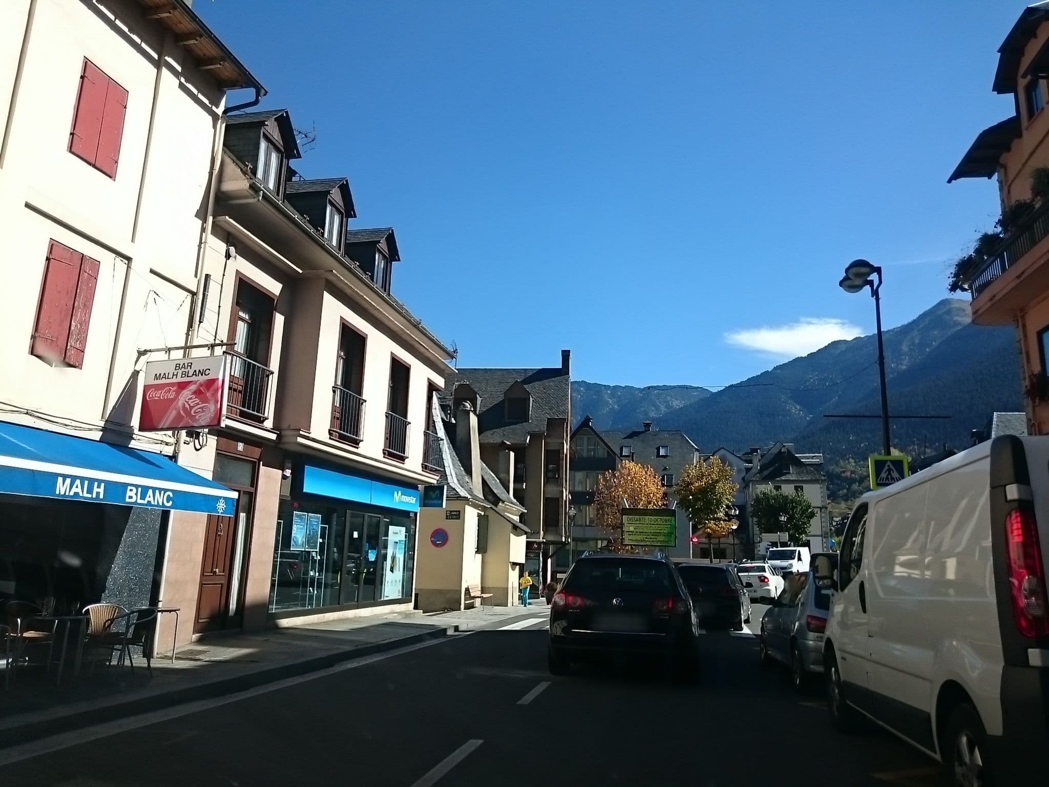 Street view near Hotel Orla, Vielha