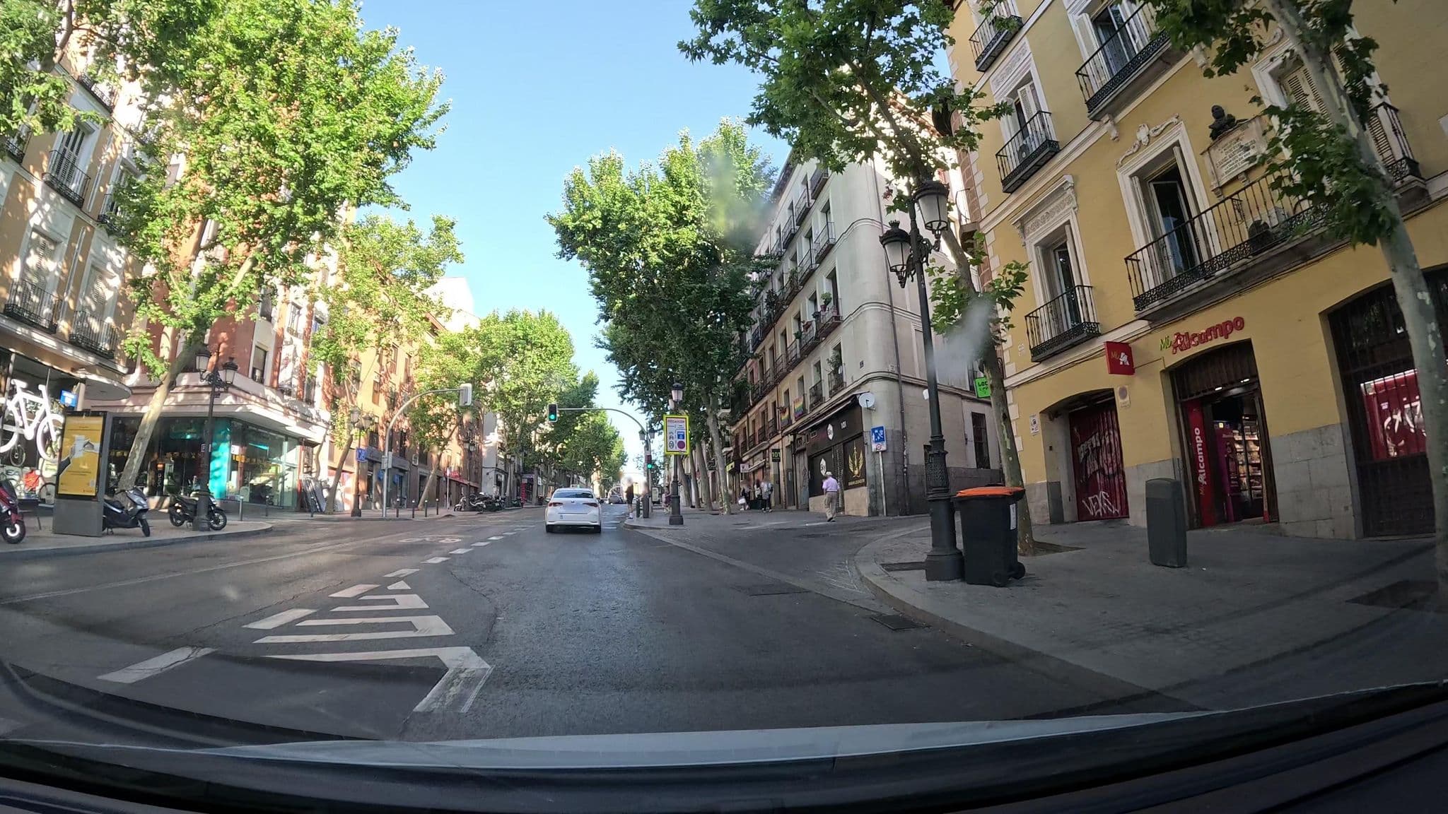 Street view near Hostal Barrera, Lavapiés — © Ralvar (CC BY-SA · Mapillary)