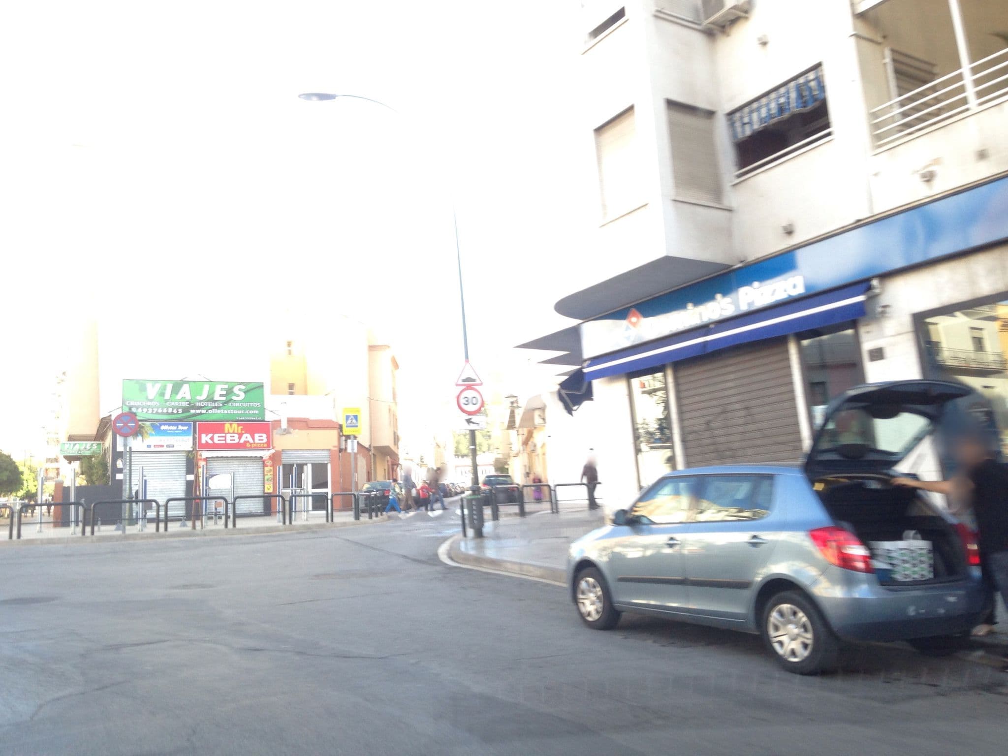 Street view near Zenit Málaga, Málaga