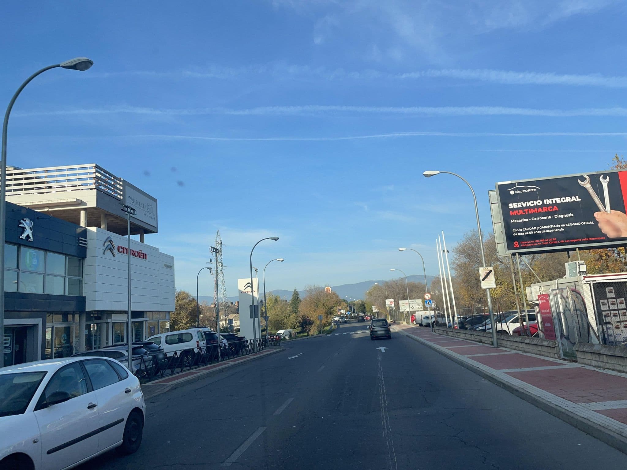 Street view near Hotel Galaico, Collado-Villalba — © seraq (CC BY-SA · Mapillary)
