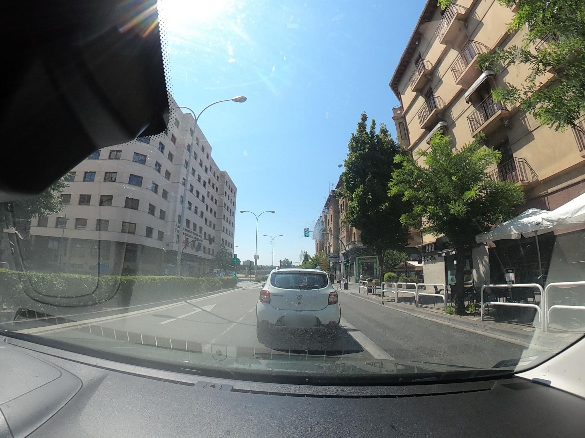 Street view near Hostal Navarra, Segundo Ensanche — © vst (CC BY-SA · Mapillary)
