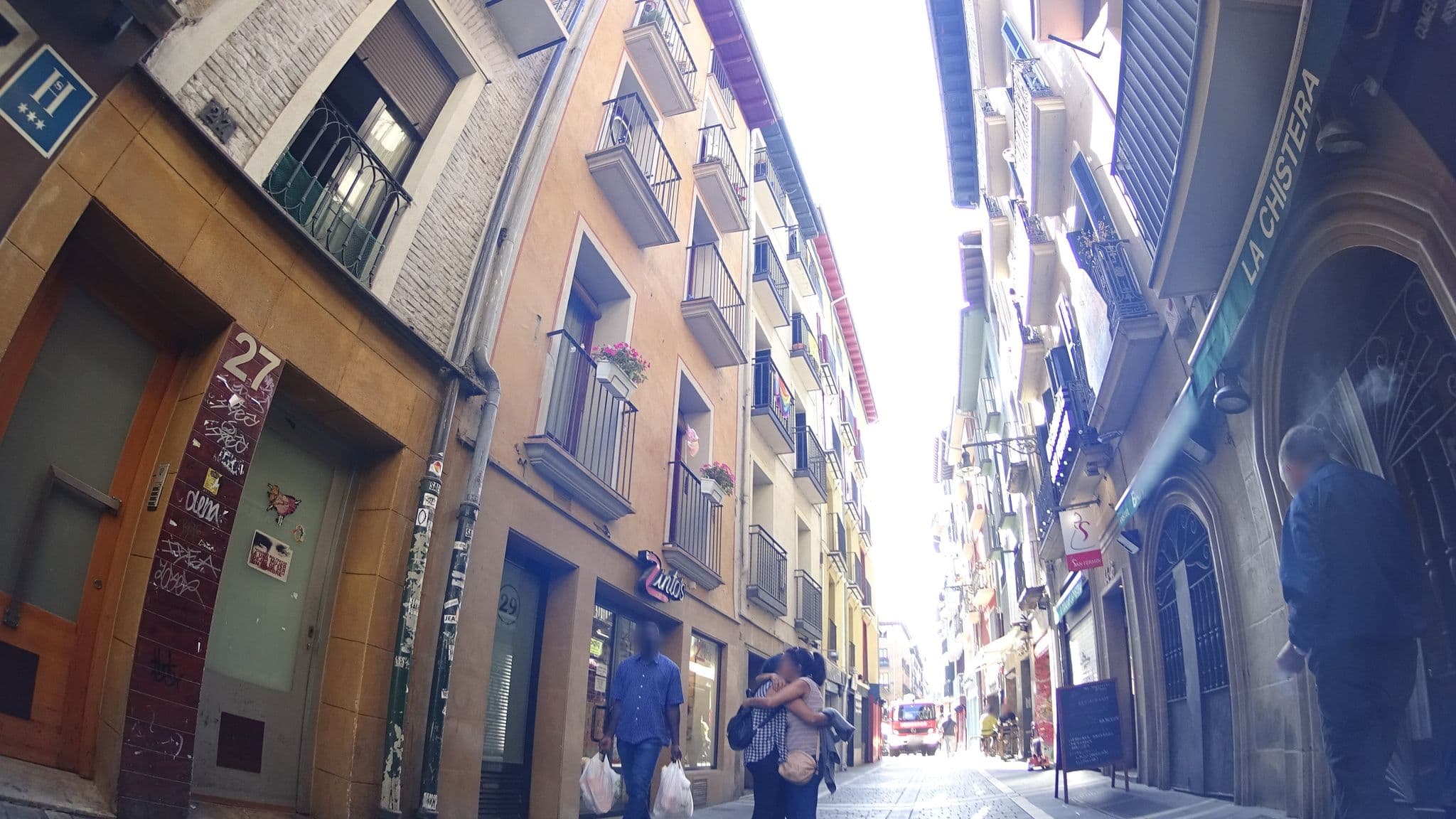 Street view near Hotel Castillo de Javier, Pamplona — © robertogeb (CC BY-SA · Mapillary)
