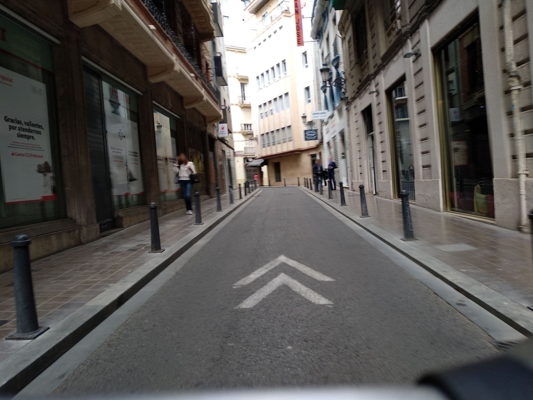 Street view near Pensión Universal, Valencia