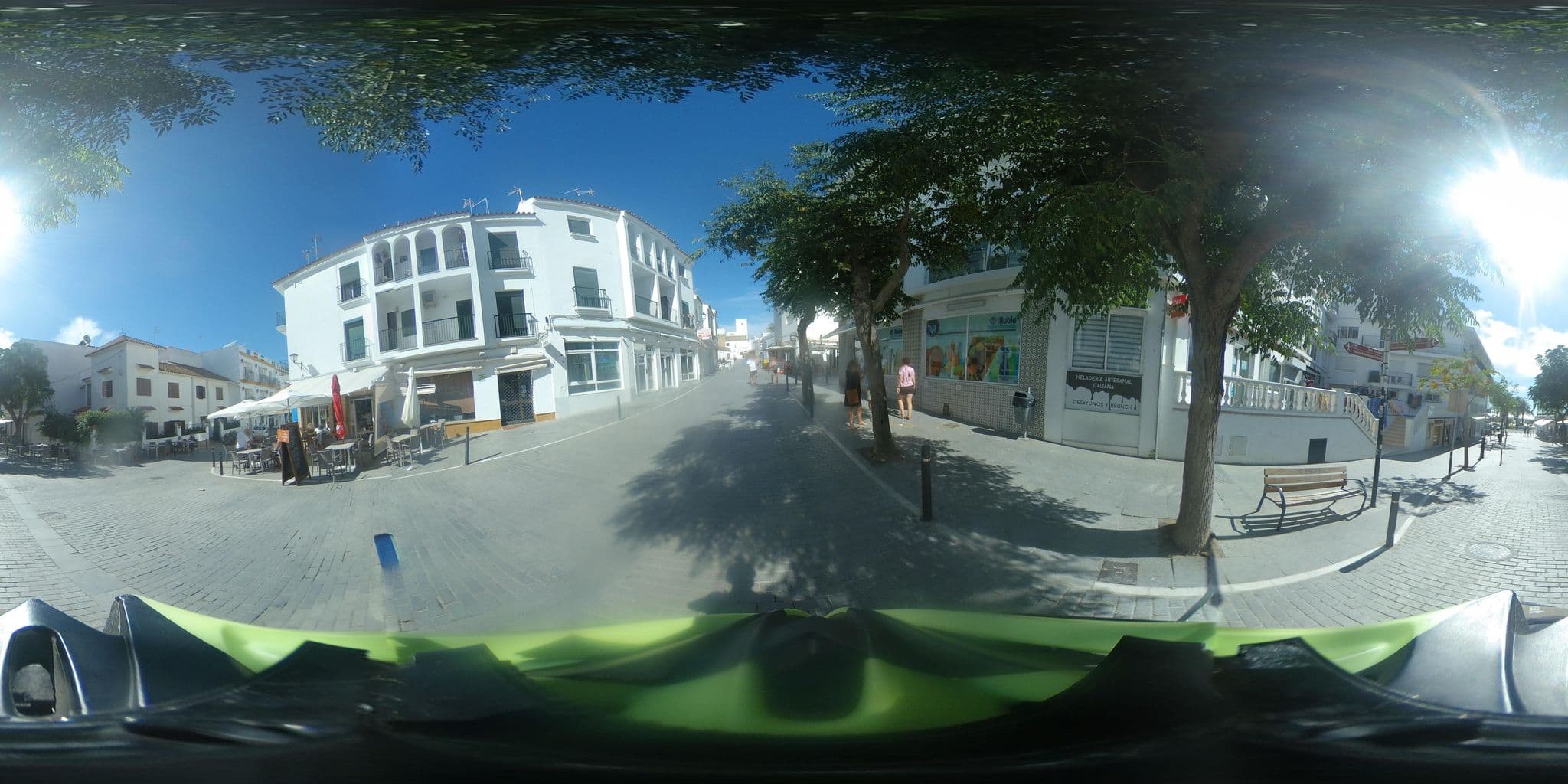 Street view near Hotel Oasis, Conil de la Frontera — © javiersanp (CC BY-SA · Mapillary)