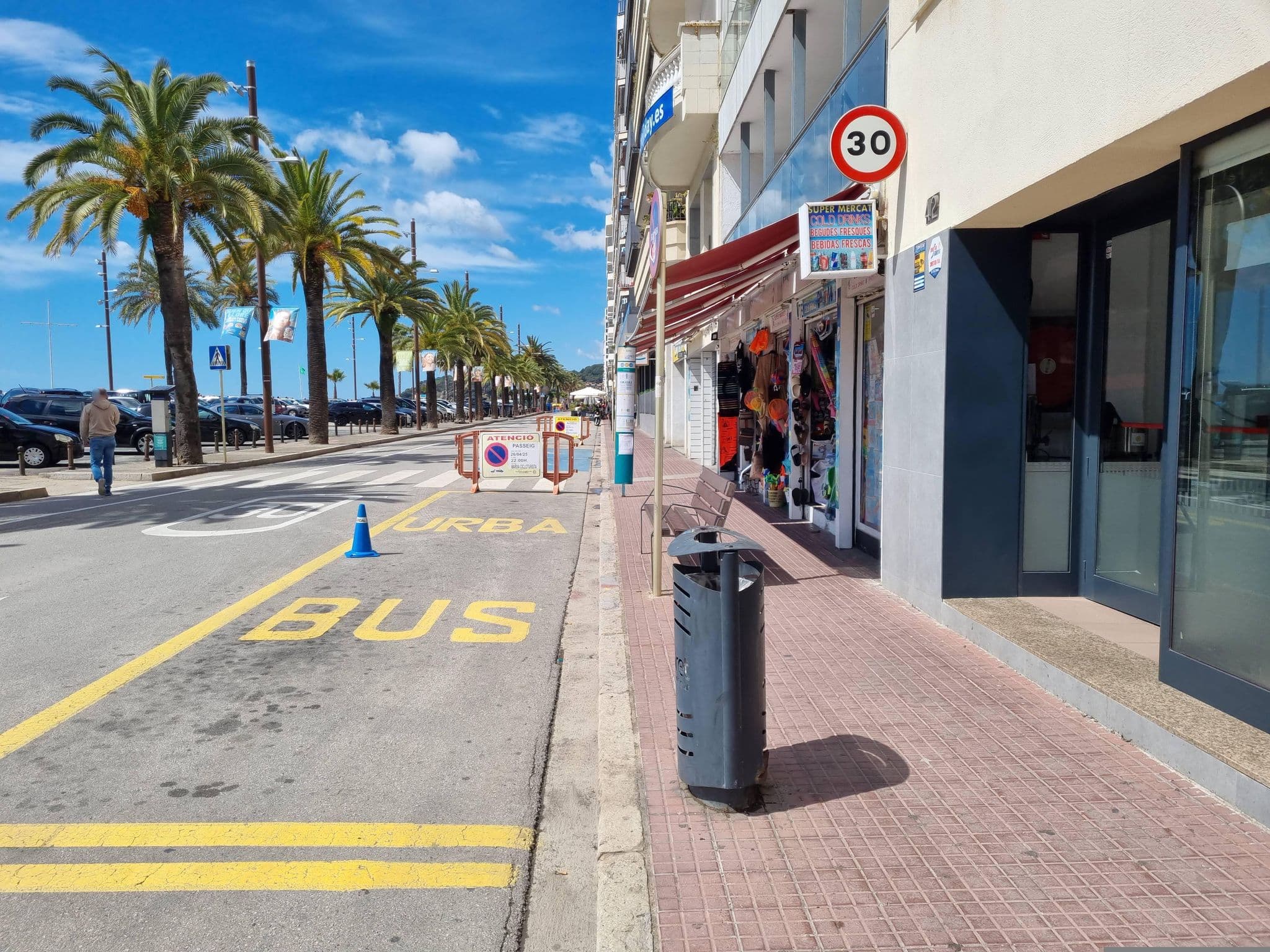 Street view near Miratge, Lloret de Mar