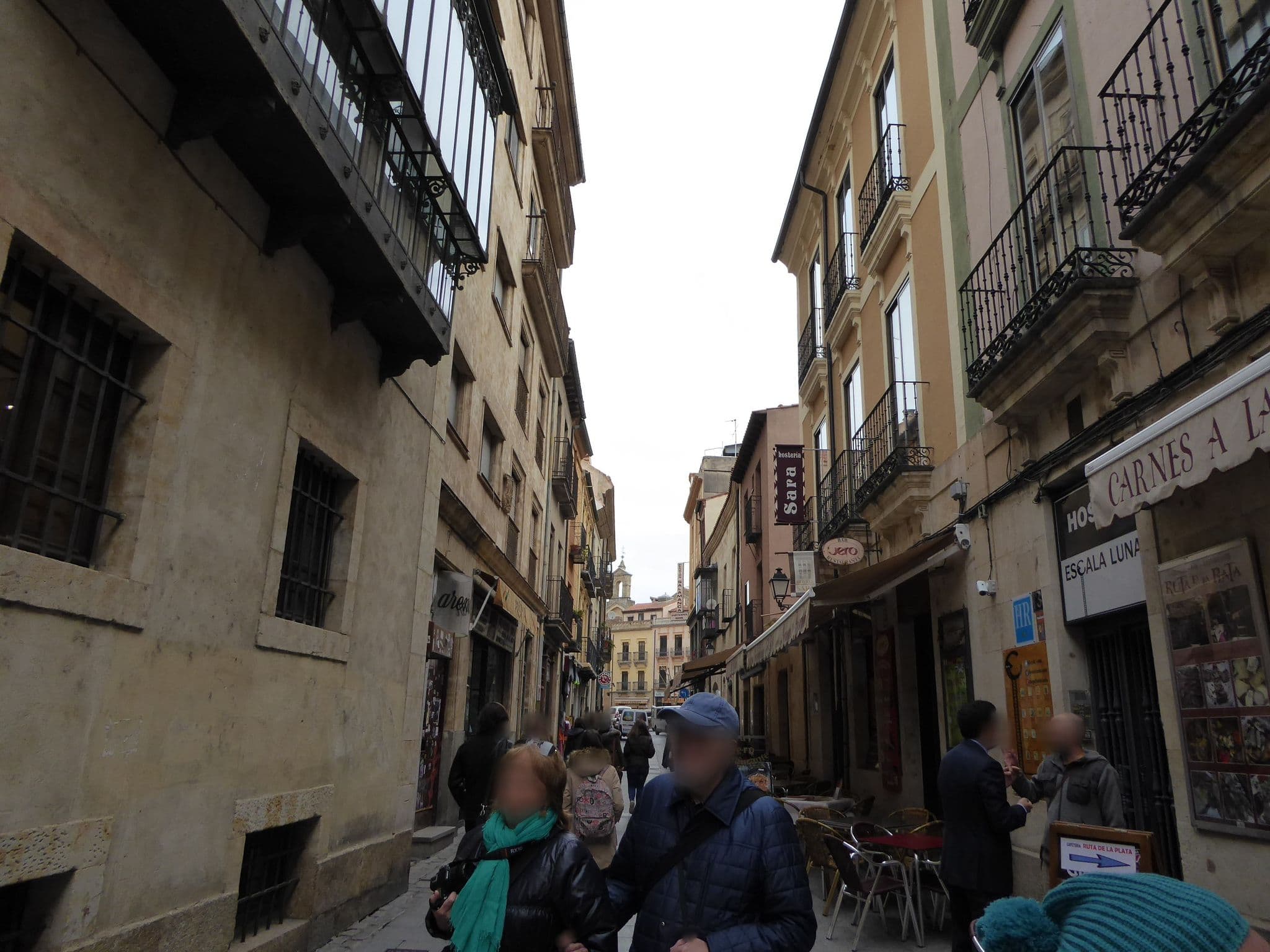 Street view near Hostería Sara, Santa Marta de Tormes — © civitas (CC BY-SA · Mapillary)