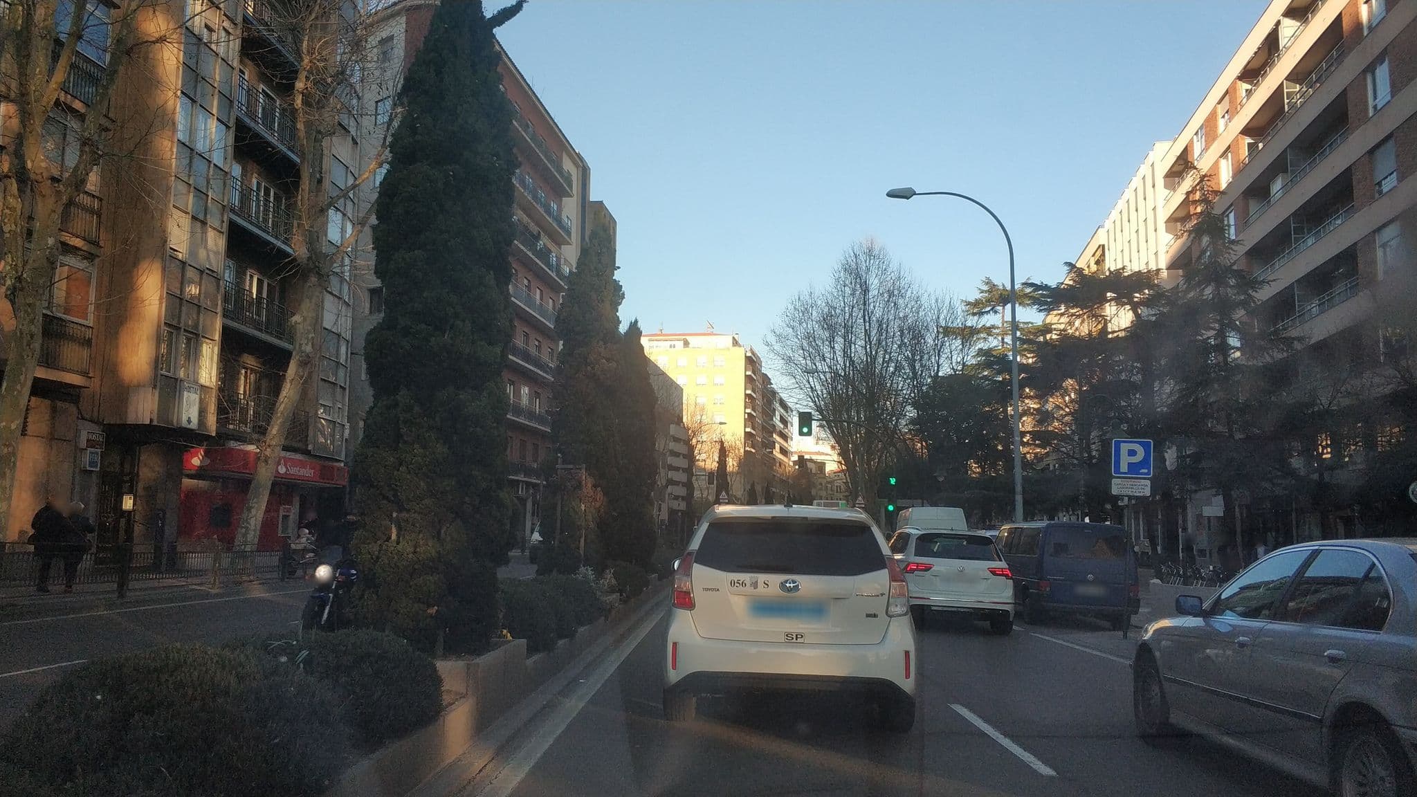Street view near Hostal Goya, Santa Marta de Tormes — © sanchi (CC BY-SA · Mapillary)