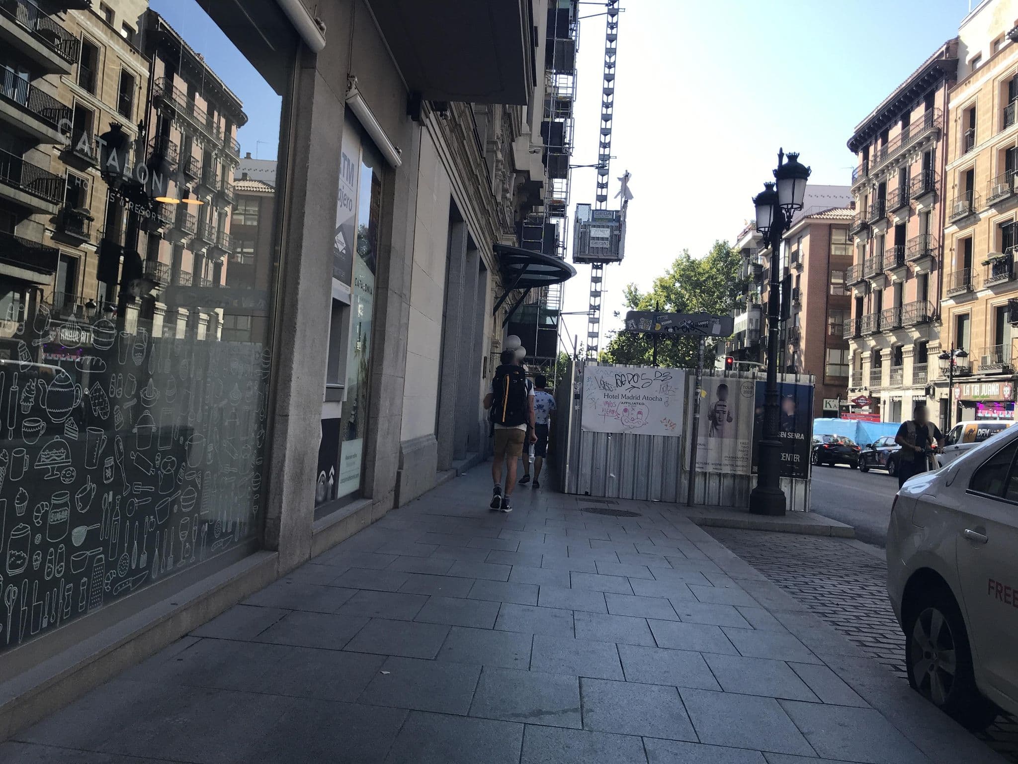 Street view near Hotel Catalonia Atocha, Las Cortes — © miguel_andrade (CC BY-SA · Mapillary)
