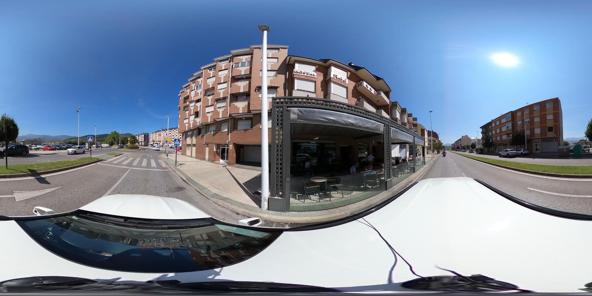 Street view near Hostal Rabel, Ponferrada — © sanjorgepinho (CC BY-SA · Mapillary)