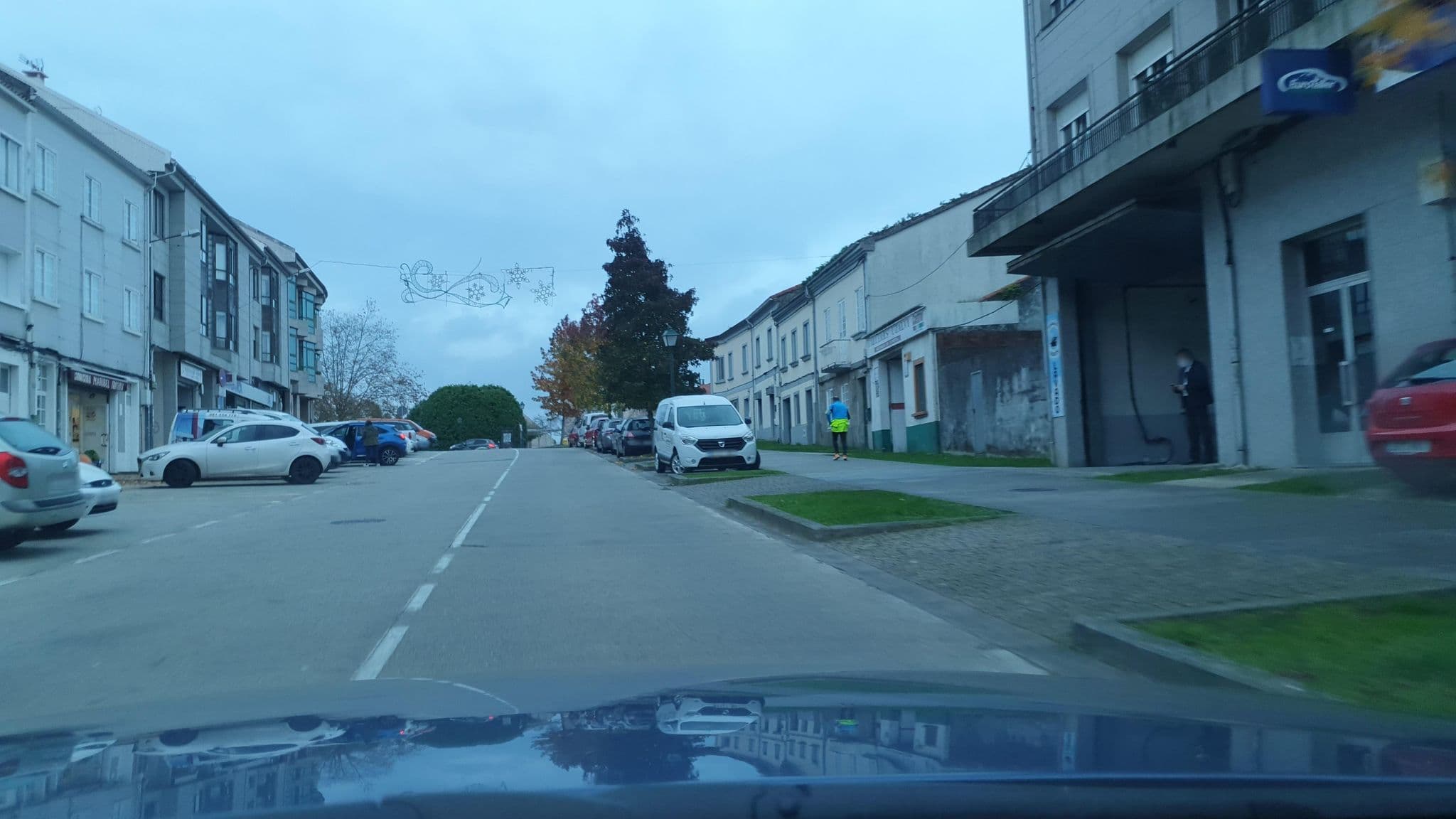 Street view near Albergue Monterrey, Santiago de Compostela