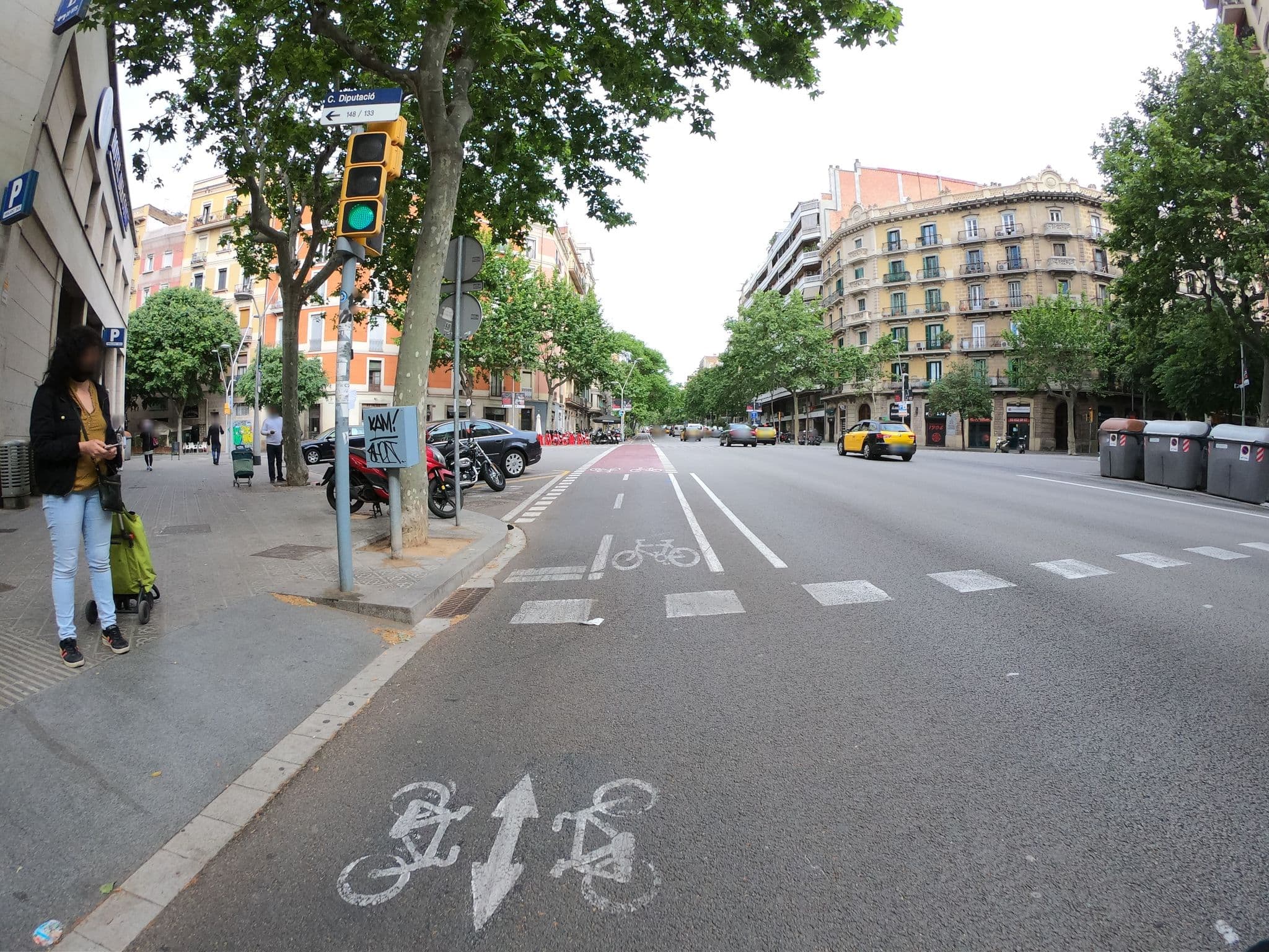 Street view near BCN Urban Hotels del Comte, Sant Antoni — © rubencarbonero (CC BY-SA · Mapillary)