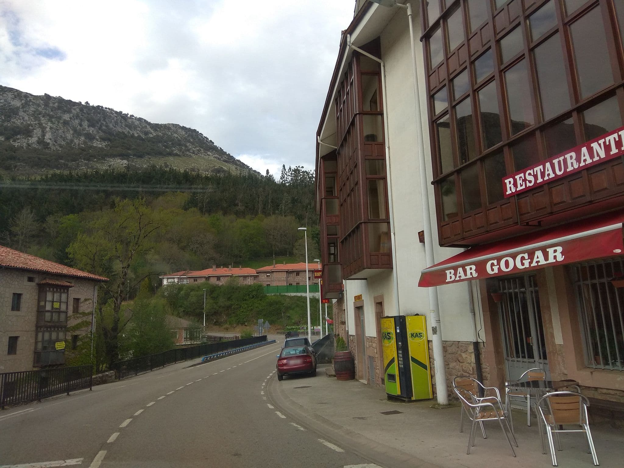 Street view near Hostal Gogar, San Vicente de la Barquera — © egofer (CC BY-SA · Mapillary)