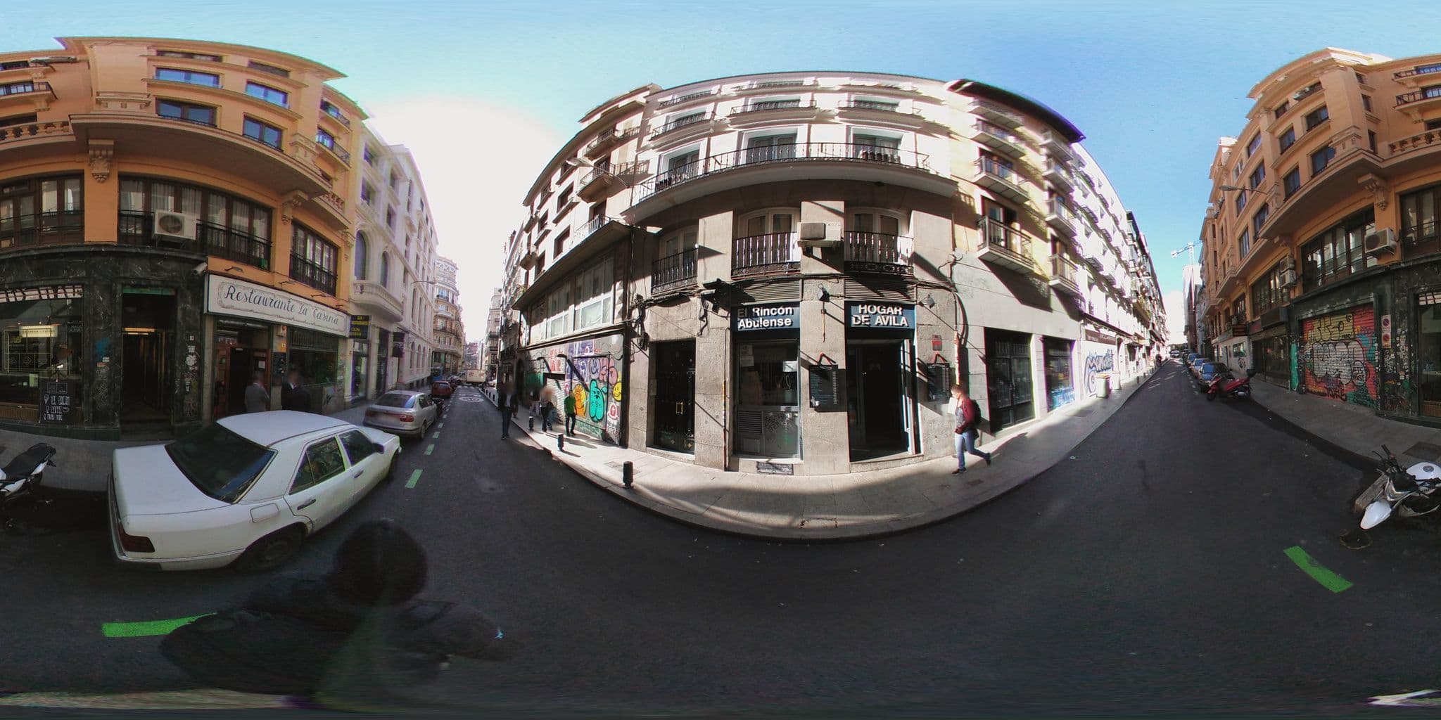 Street view near Hostal Splendid, Madrid Centro