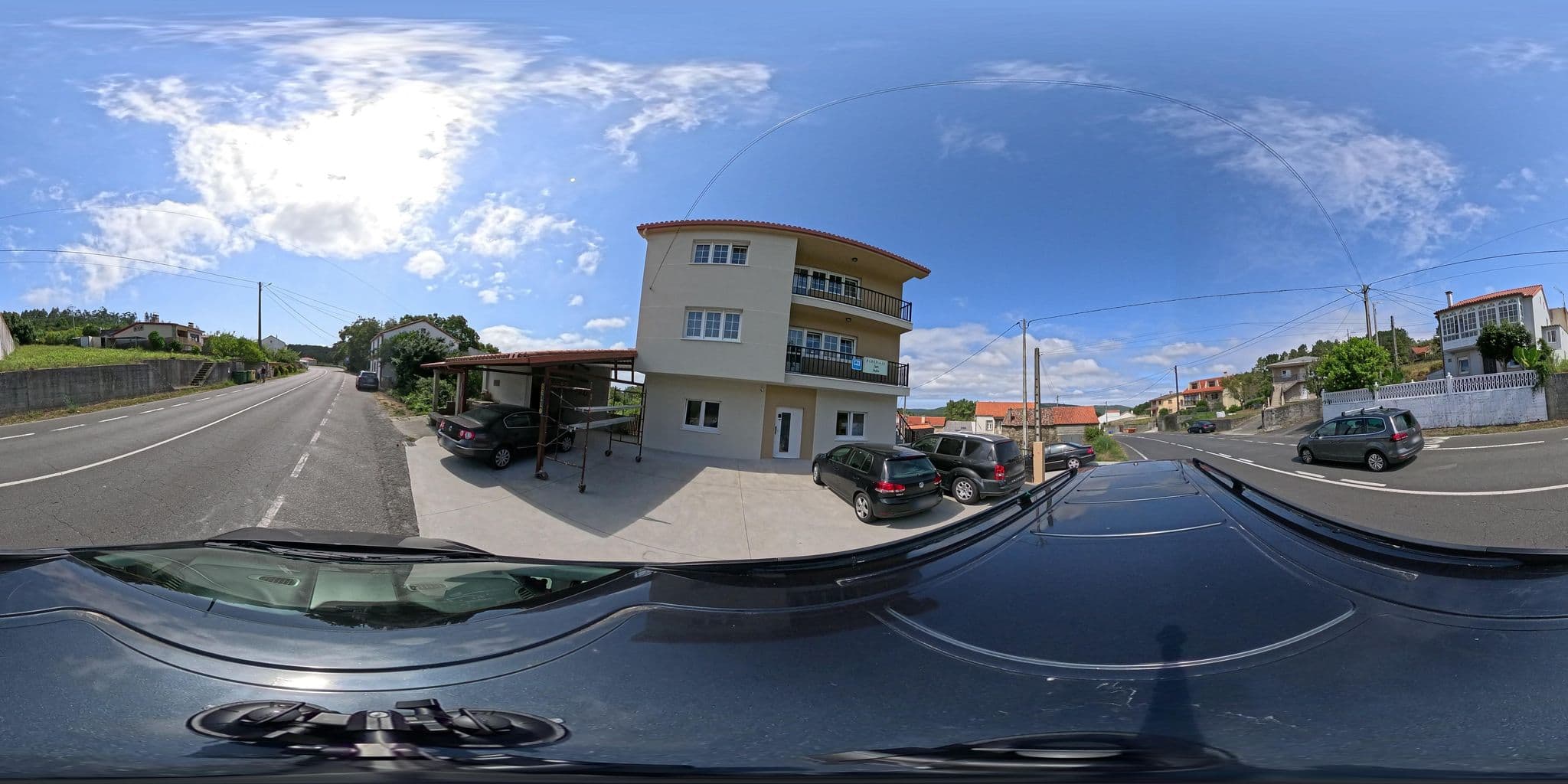 Street view near Albergue San Pedro, Corcubión — © seraq (CC BY-SA · Mapillary)
